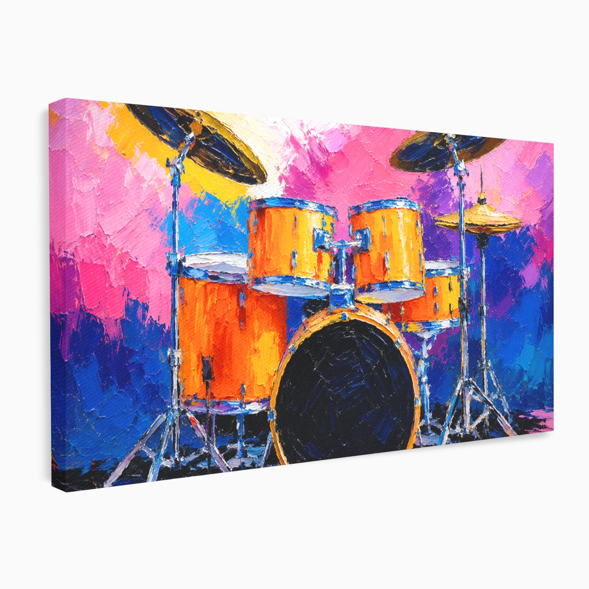 Tablou Canvas Premium LuxCanva® R1022, Set De Tobe Vibrant, Tobe, Muzica, Arta Abstracta, Energetic, Living, Culori Vibrante