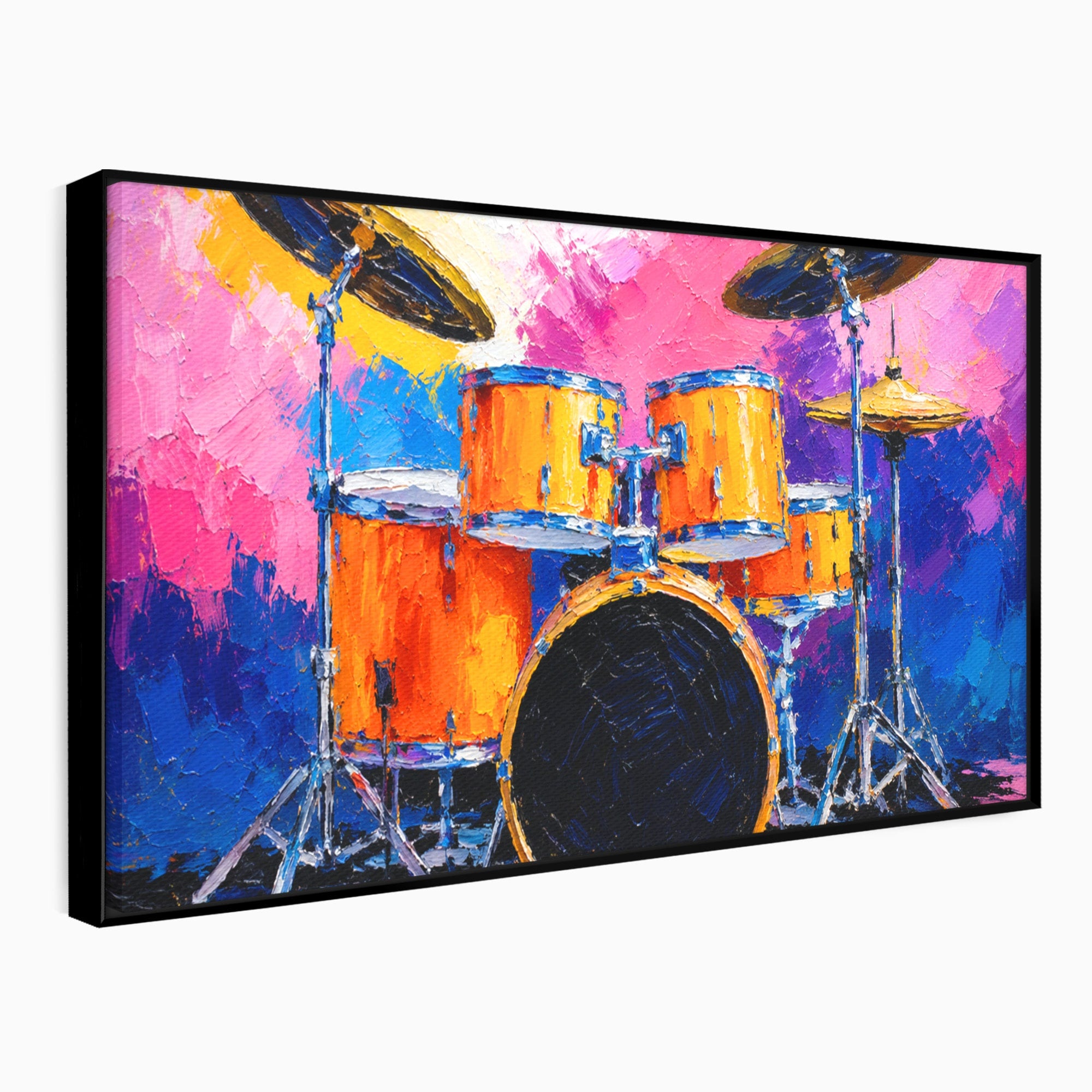Tablou Canvas Premium LuxCanva® R1022, Set De Tobe Vibrant, Tobe, Muzica, Arta Abstracta, Energetic, Living, Culori Vibrante