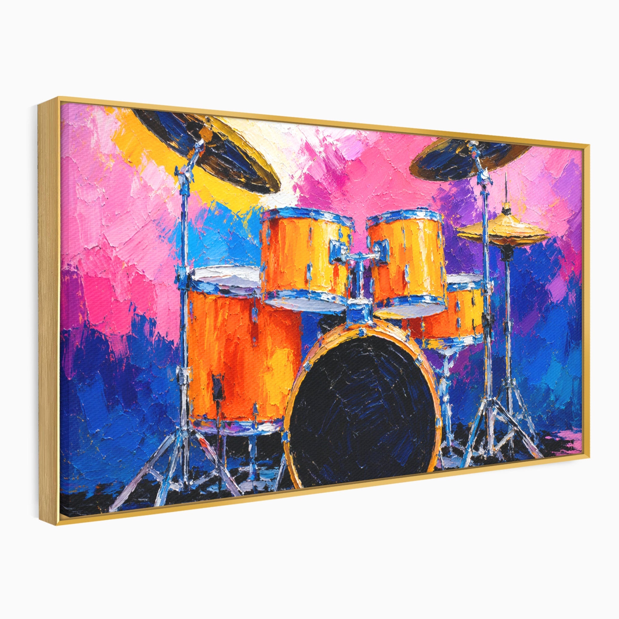Tablou Canvas Premium LuxCanva® R1022, Set De Tobe Vibrant, Tobe, Muzica, Arta Abstracta, Energetic, Living, Culori Vibrante