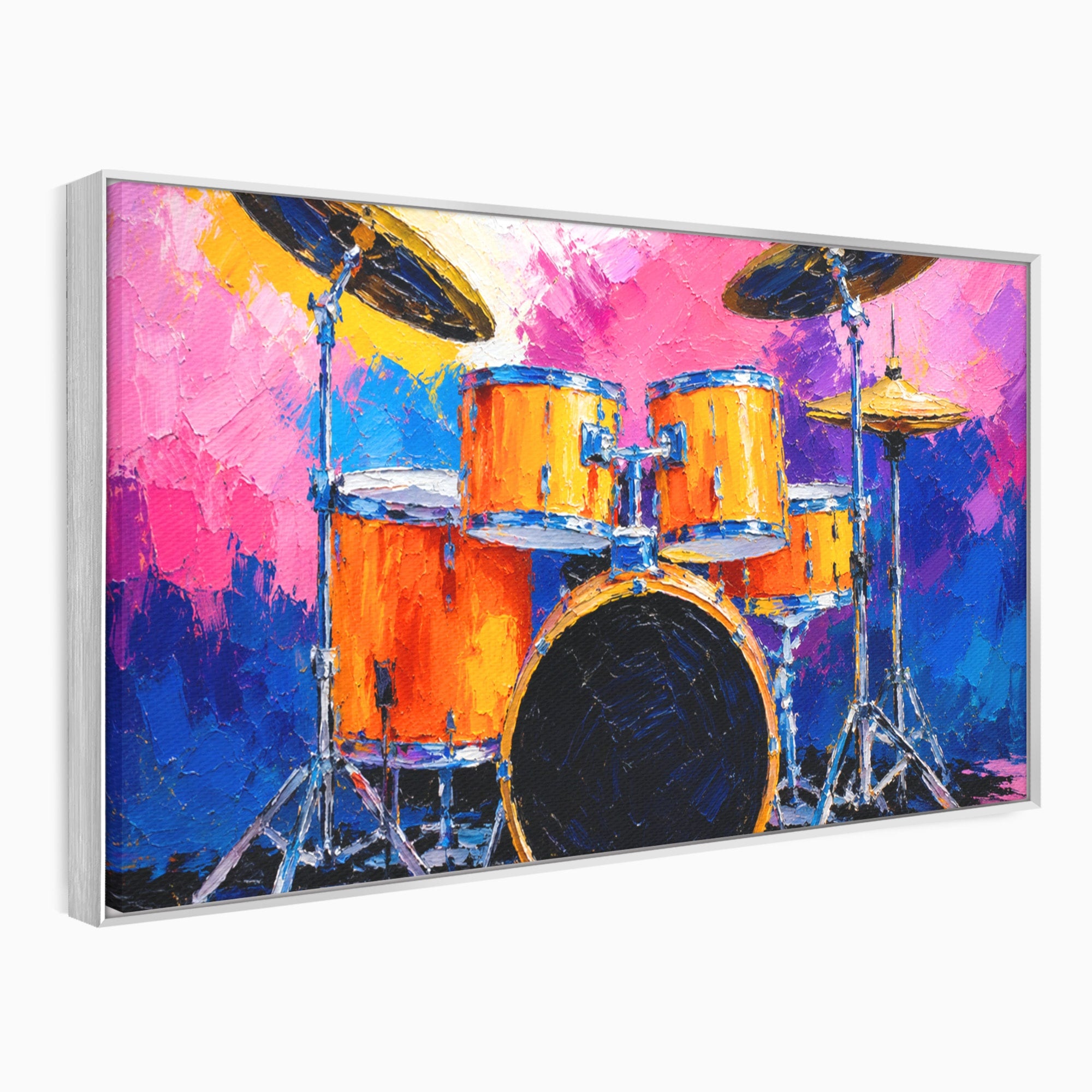 Tablou Canvas Premium LuxCanva® R1022, Set De Tobe Vibrant, Tobe, Muzica, Arta Abstracta, Energetic, Living, Culori Vibrante