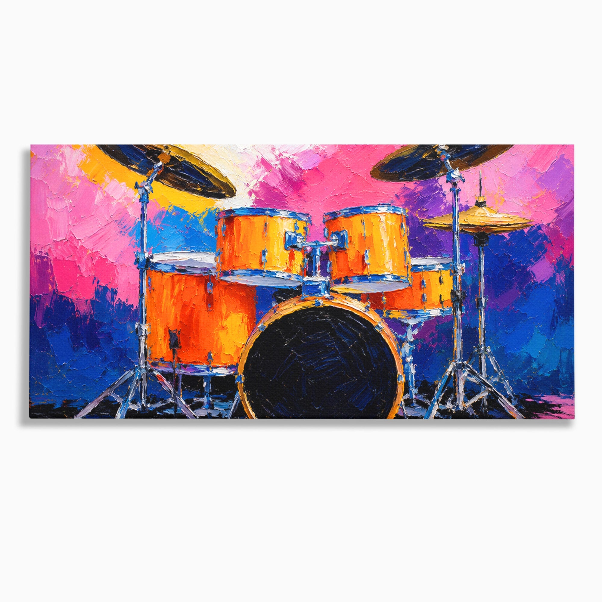Tablou Canvas Premium LuxCanva® R1022, Set De Tobe Vibrant, Tobe, Muzica, Arta Abstracta, Energetic, Living, Culori Vibrante