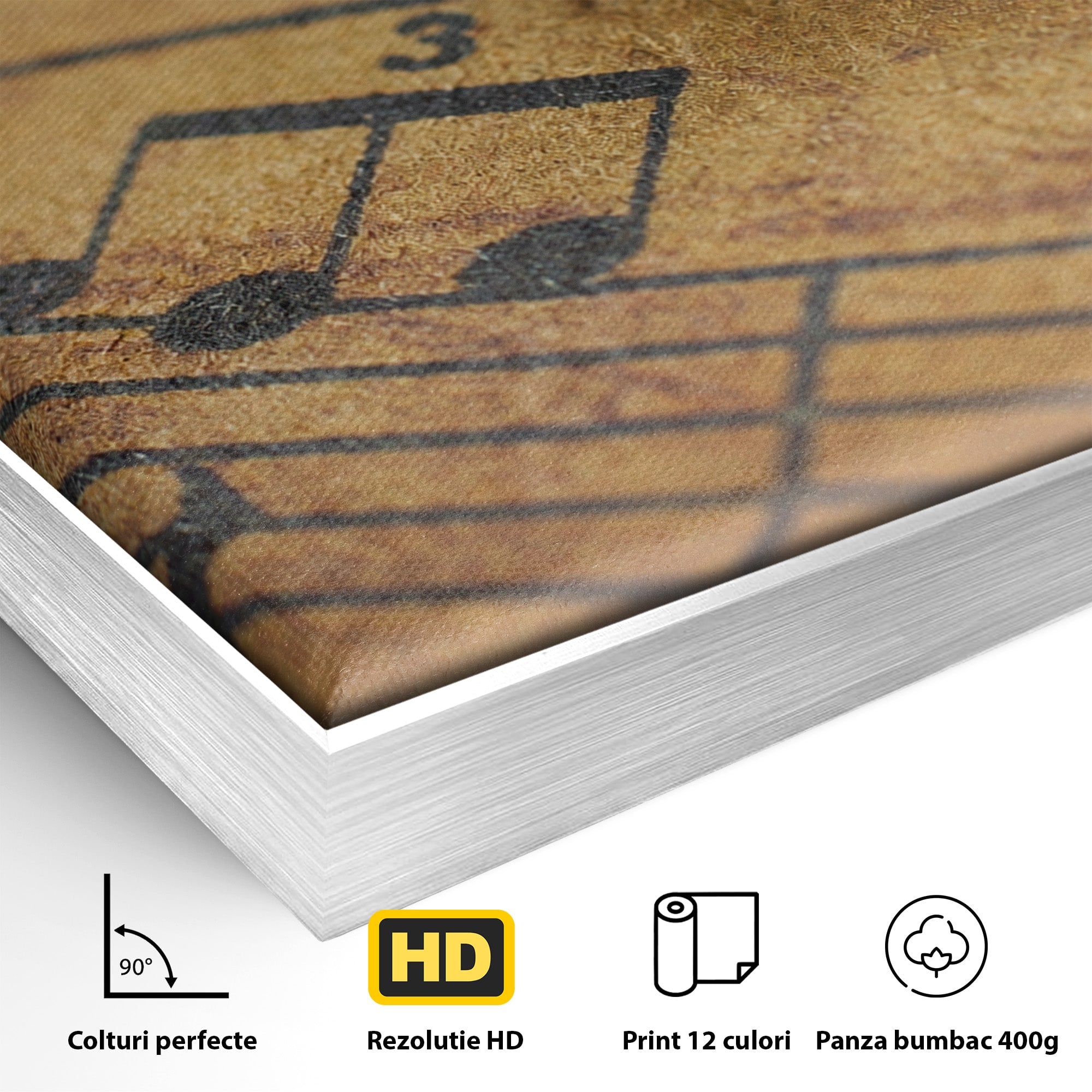 Tablou Canvas Premium LuxCanva® R1024, Armonii Muzicale, Muzica, Partitura, Stilou, Insemnari, Birou, Vintage, Culori Vibrante