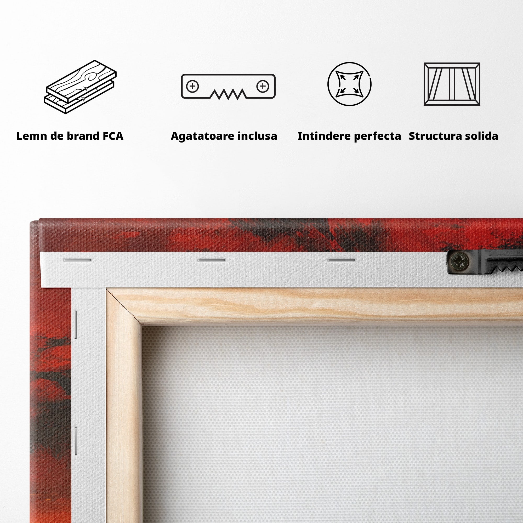 Tablou Canvas Premium LuxCanva® R1028, Chitara La Apus, Chitara, Apus, Ocean, Singuratate, Peisaj, Living, Dormitor, Culori Vibrante