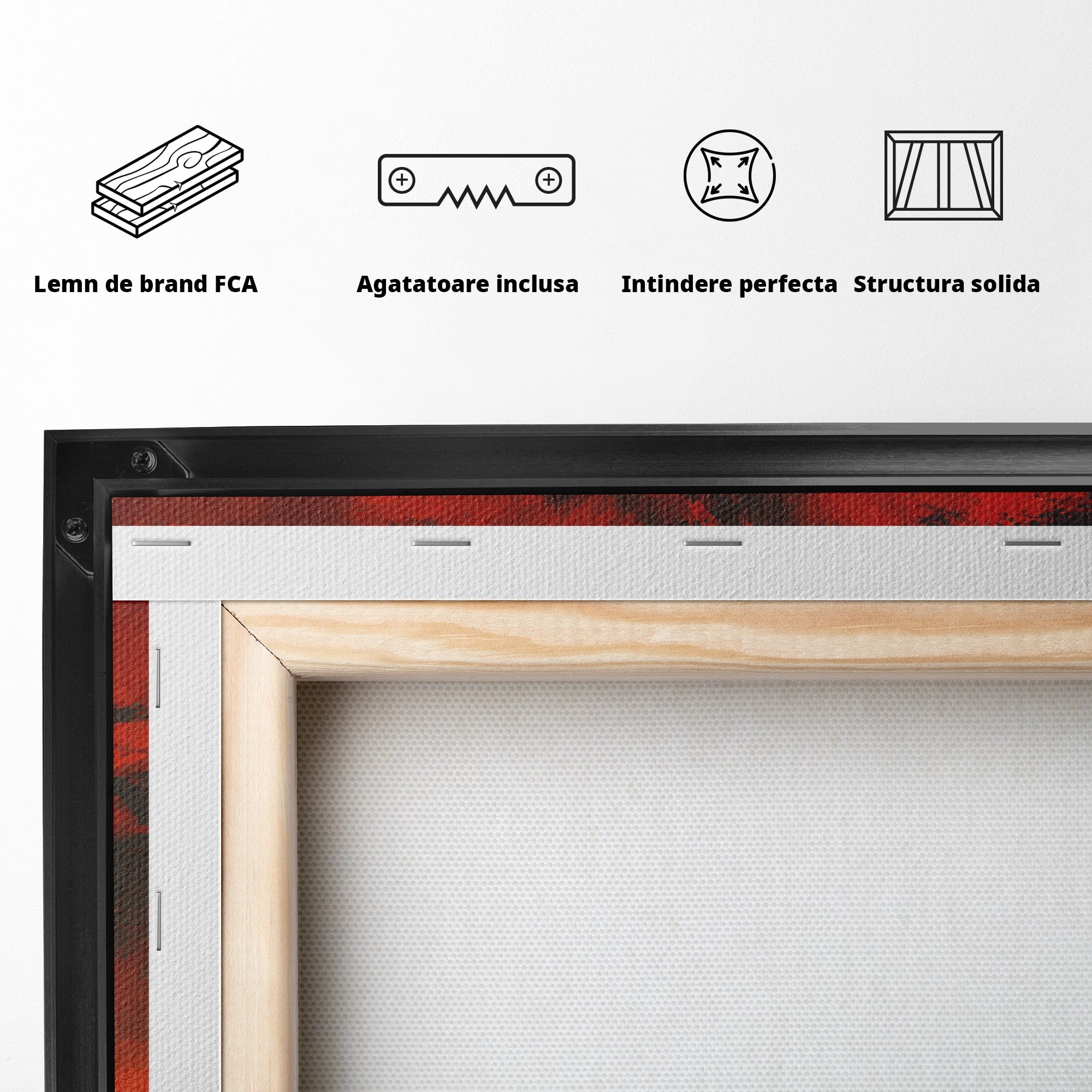 Tablou Canvas Premium LuxCanva® R1028, Chitara La Apus, Chitara, Apus, Ocean, Singuratate, Peisaj, Living, Dormitor, Culori Vibrante