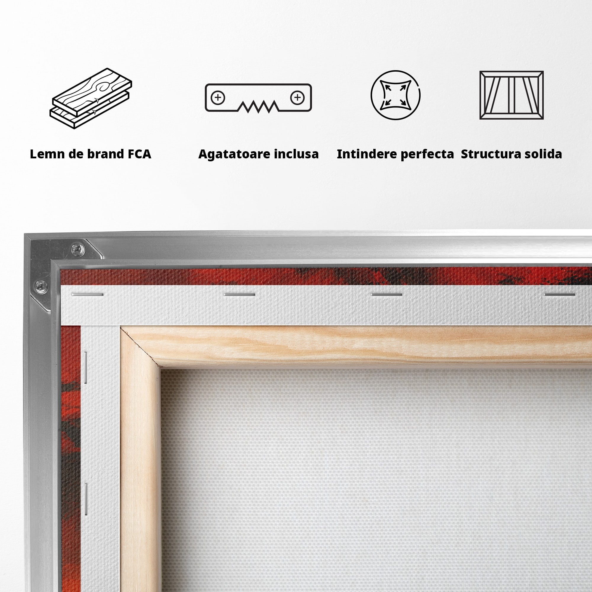 Tablou Canvas Premium LuxCanva® R1028, Chitara La Apus, Chitara, Apus, Ocean, Singuratate, Peisaj, Living, Dormitor, Culori Vibrante