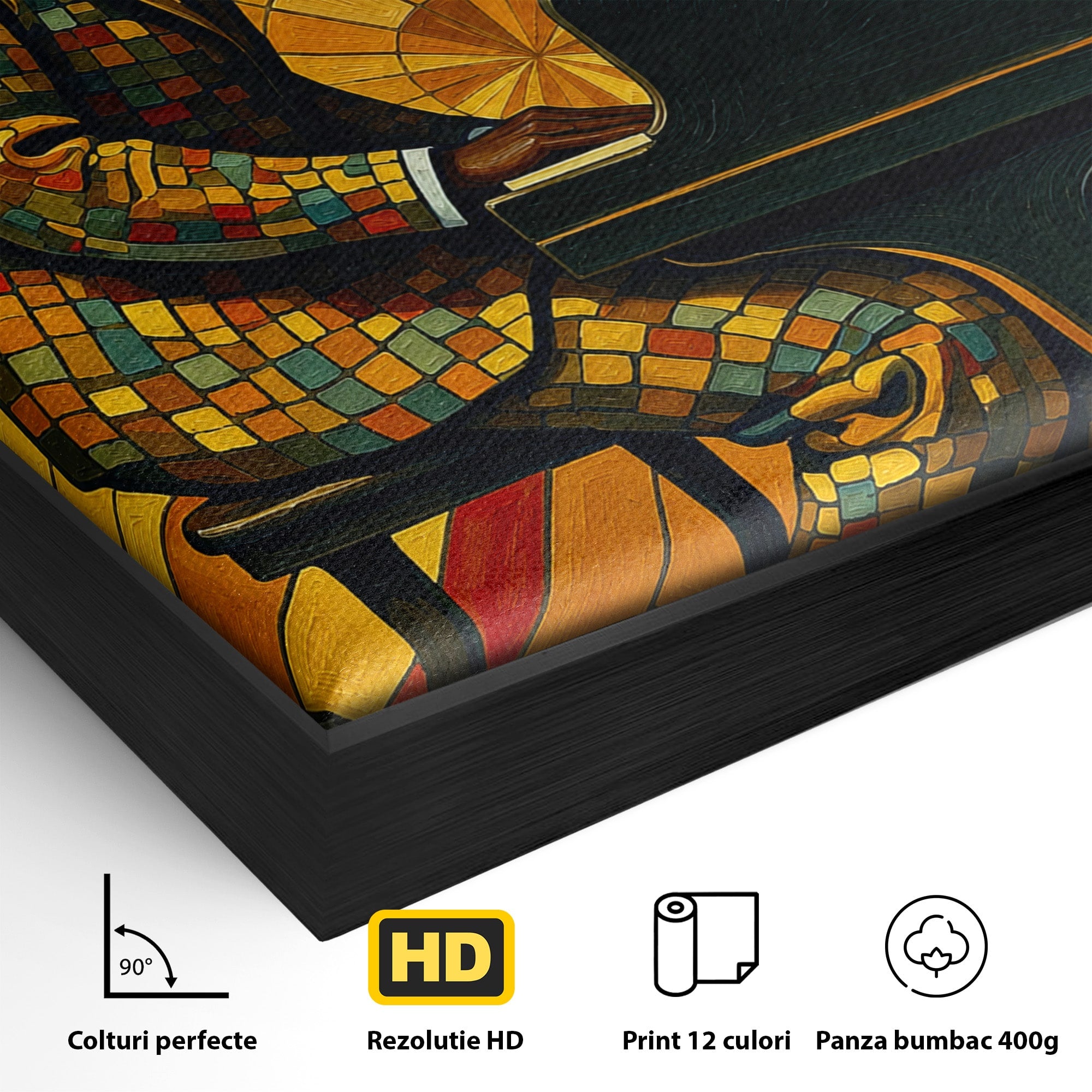 Tablou Canvas Premium LuxCanva® R1031, Pianistul In Lumina, Pianist, Muzica, Arta, Portret, Living, Culori Vibrante