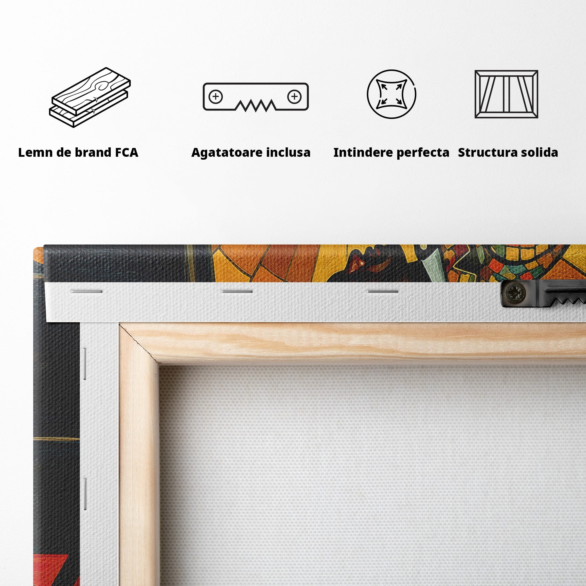 Tablou Canvas Premium LuxCanva® R1031, Pianistul In Lumina, Pianist, Muzica, Arta, Portret, Living, Culori Vibrante