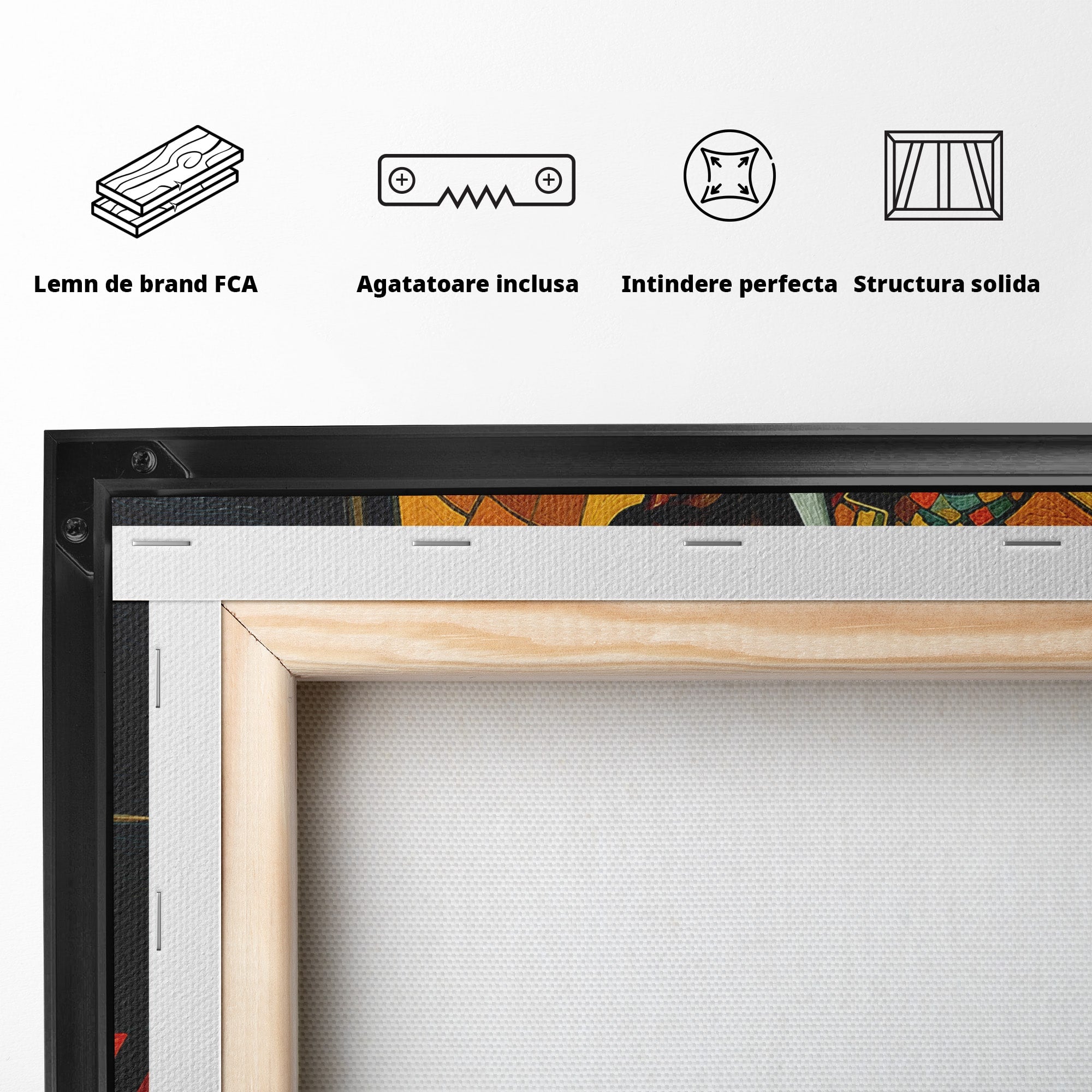 Tablou Canvas Premium LuxCanva® R1031, Pianistul In Lumina, Pianist, Muzica, Arta, Portret, Living, Culori Vibrante