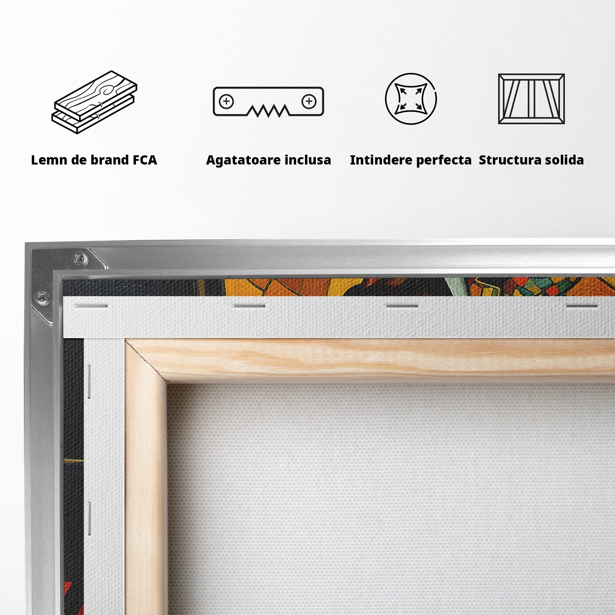 Tablou Canvas Premium LuxCanva® R1031, Pianistul In Lumina, Pianist, Muzica, Arta, Portret, Living, Culori Vibrante