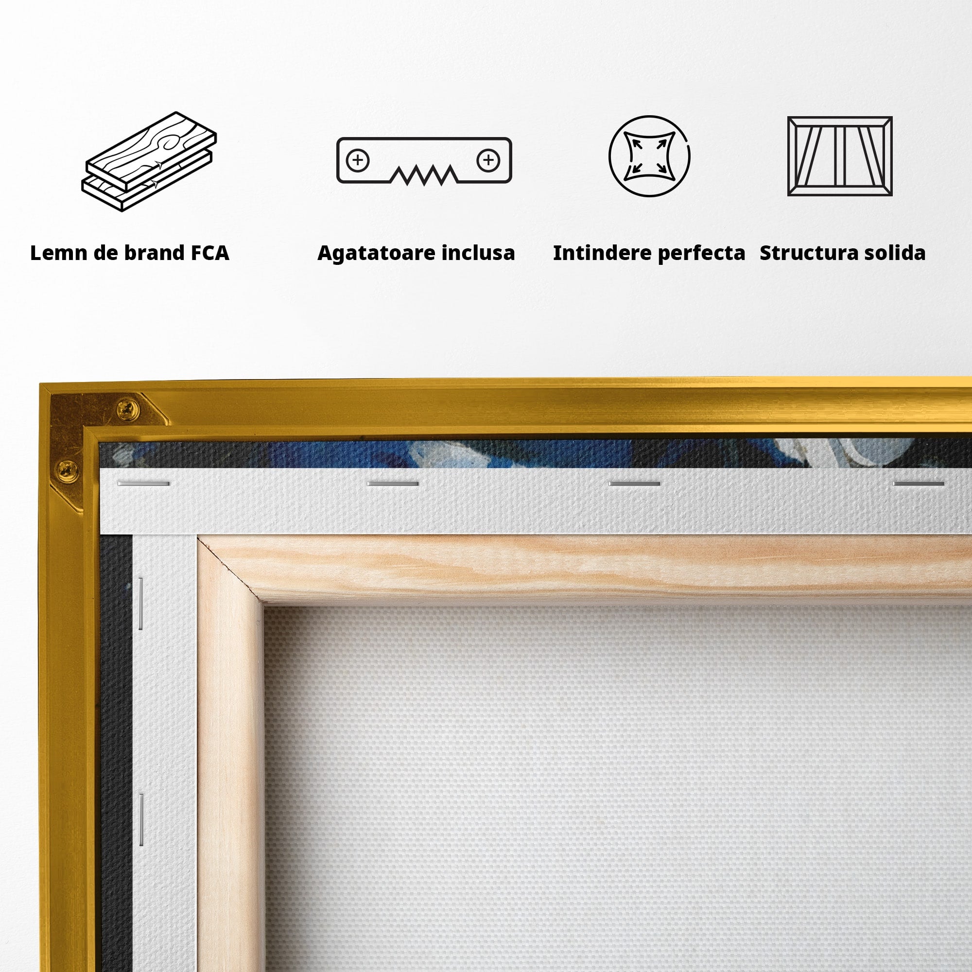 Tablou Canvas Premium LuxCanva® R1040, Statue Cu Casti, Statue, Arta Clasica, Muzica, Contemporan, Birou, Culori Vibrante