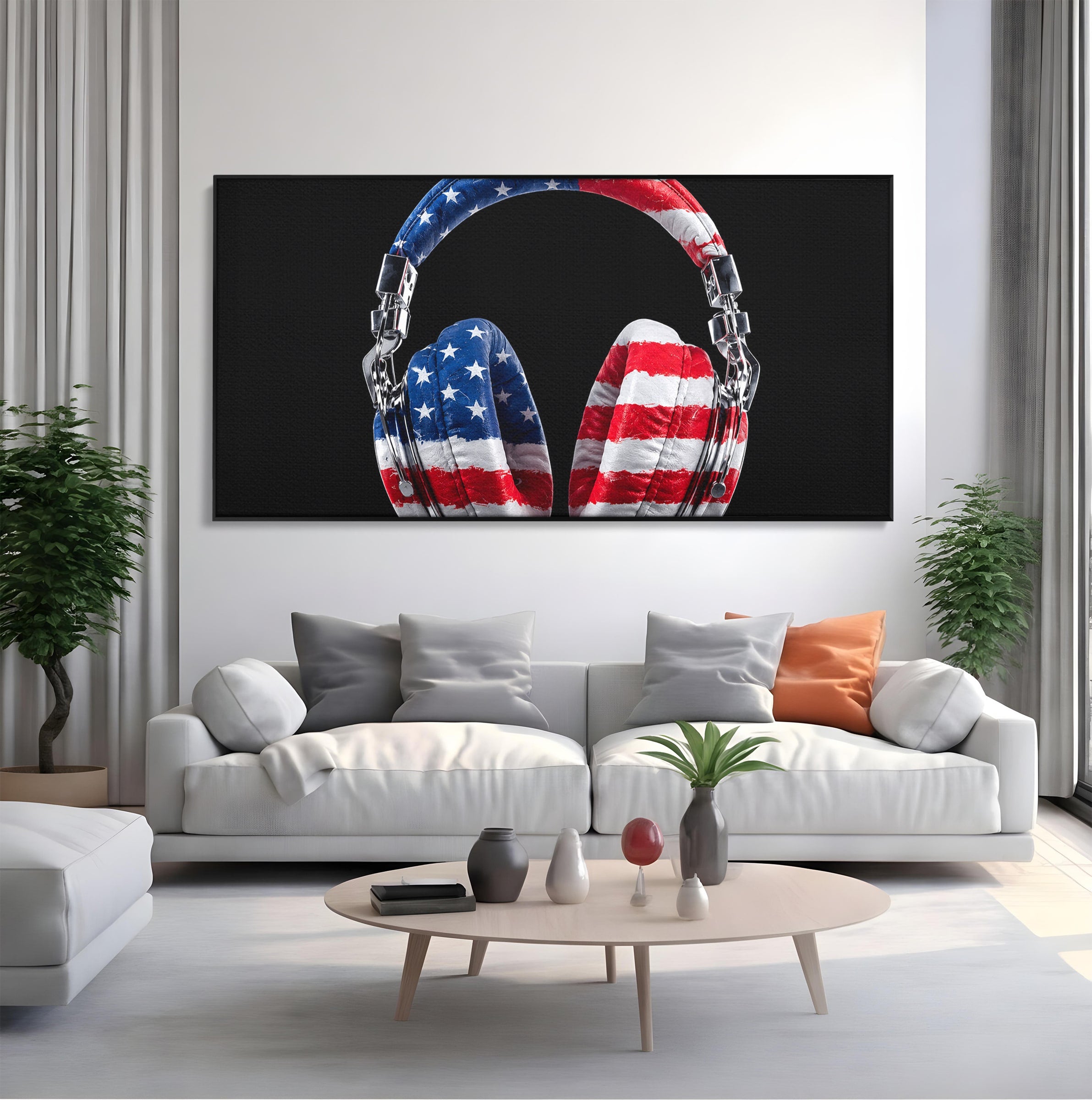 Tablou Canvas Premium LuxCanva® R1041, Castile Patriotice, Castile, Stele, Drapel, Muzica, Birou, Culori Vibrante