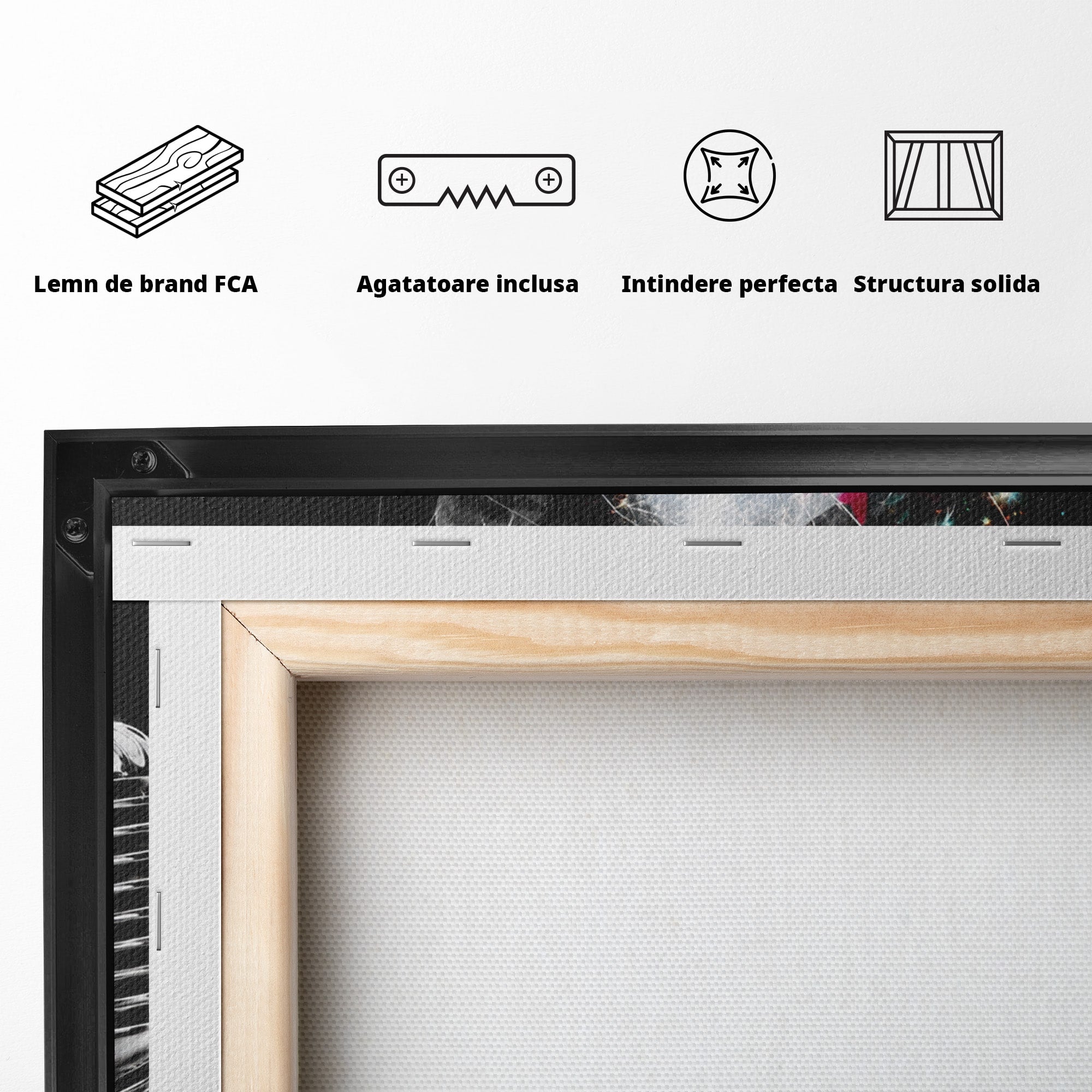 Tablou Canvas Premium LuxCanva® R1043, Cantareata Stralucitoare, Cantareata, Microfon, Arta Digitala, Living, Dormitor, Culori Vibrante