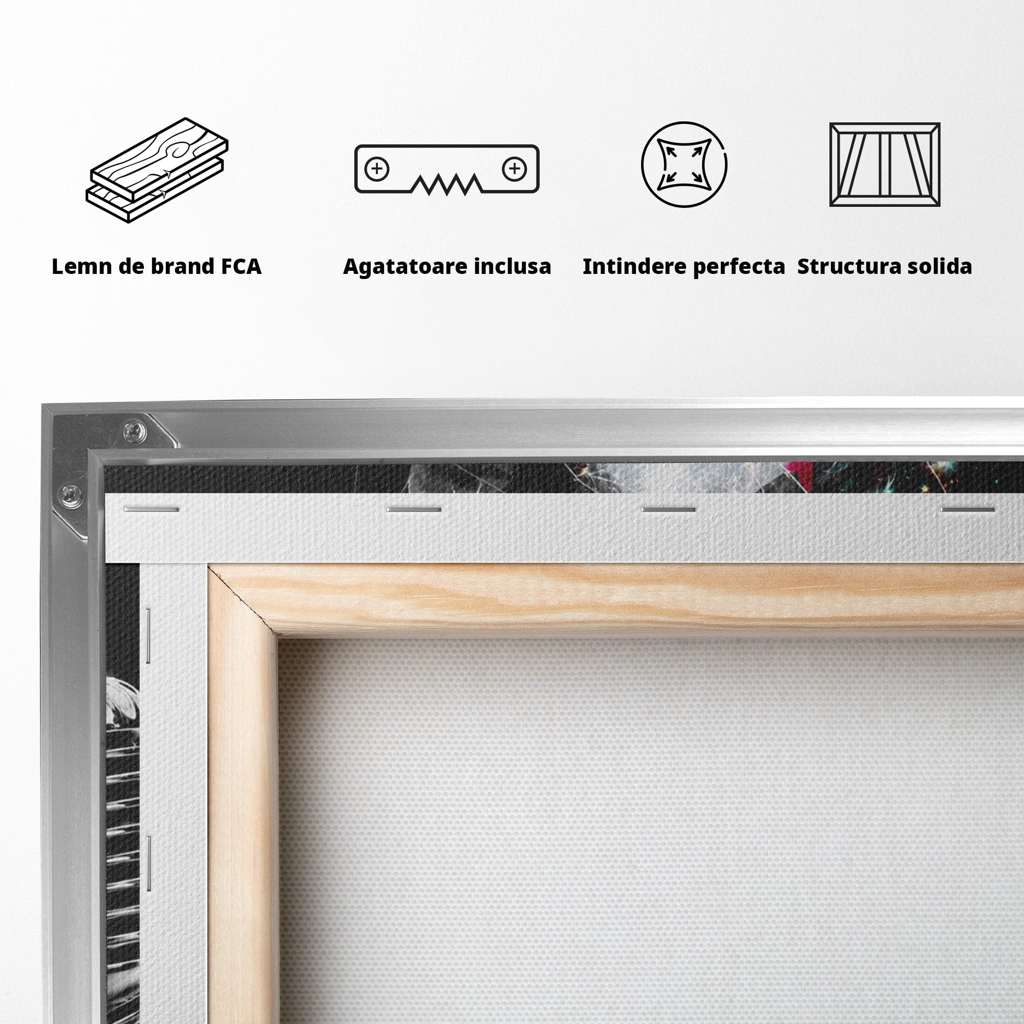 Tablou Canvas Premium LuxCanva® R1043, Cantareata Stralucitoare, Cantareata, Microfon, Arta Digitala, Living, Dormitor, Culori Vibrante