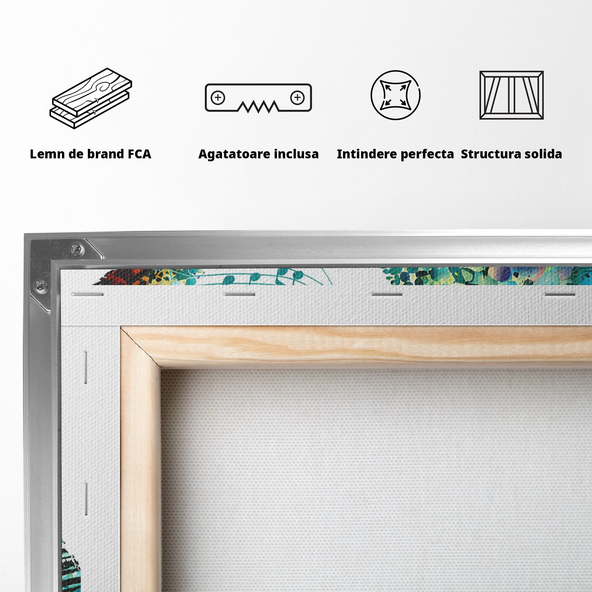 Tablou Canvas Premium LuxCanva® R1045, Pisica Muzicala, Pisica, Muzica, Arta, Living, Creativitate, Culori Vibrante