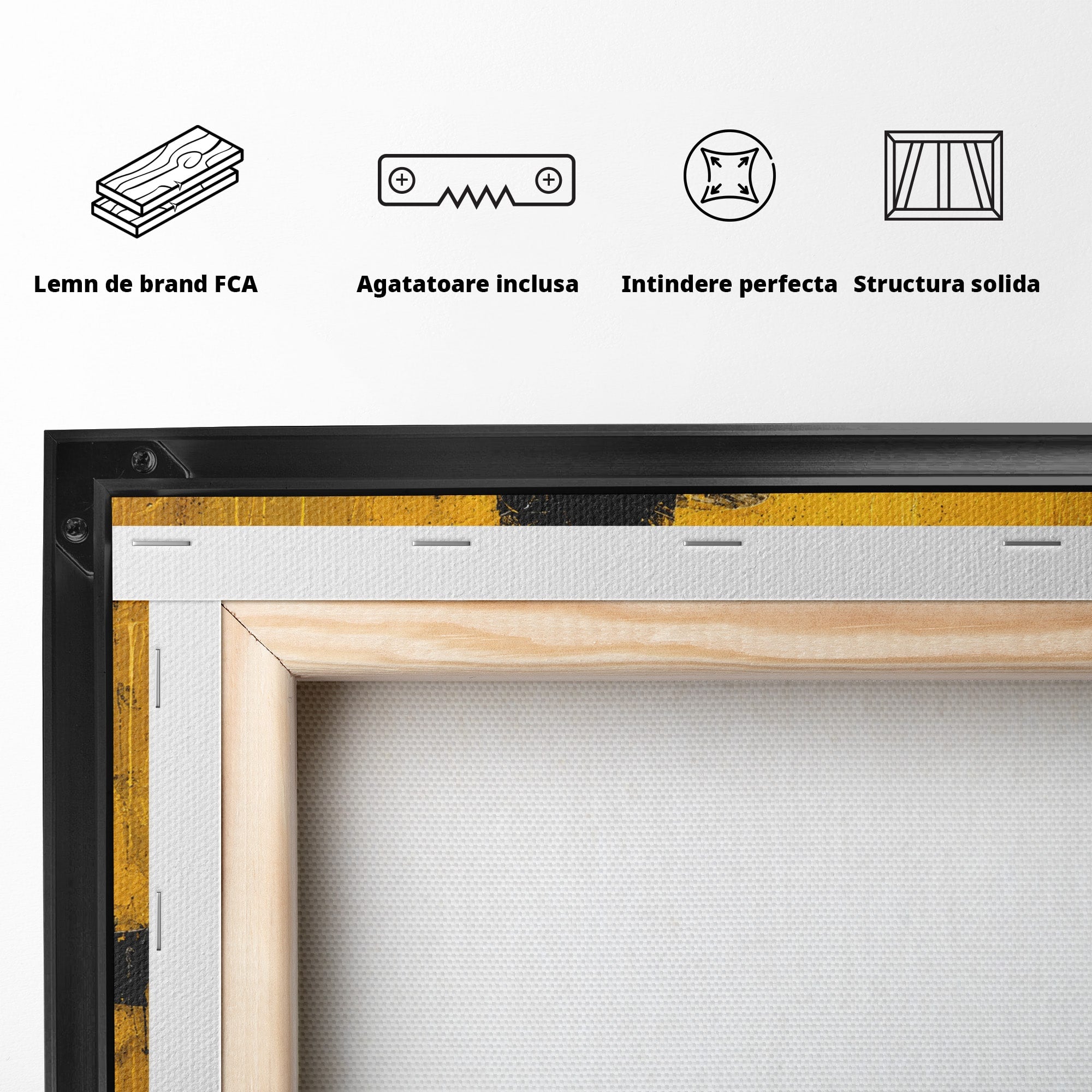 Tablou Canvas Premium LuxCanva® R1047, Chitaristul Misterios, Chitarist, Muzica, Silhouette, Living, Dormitor, Culori Vibrante
