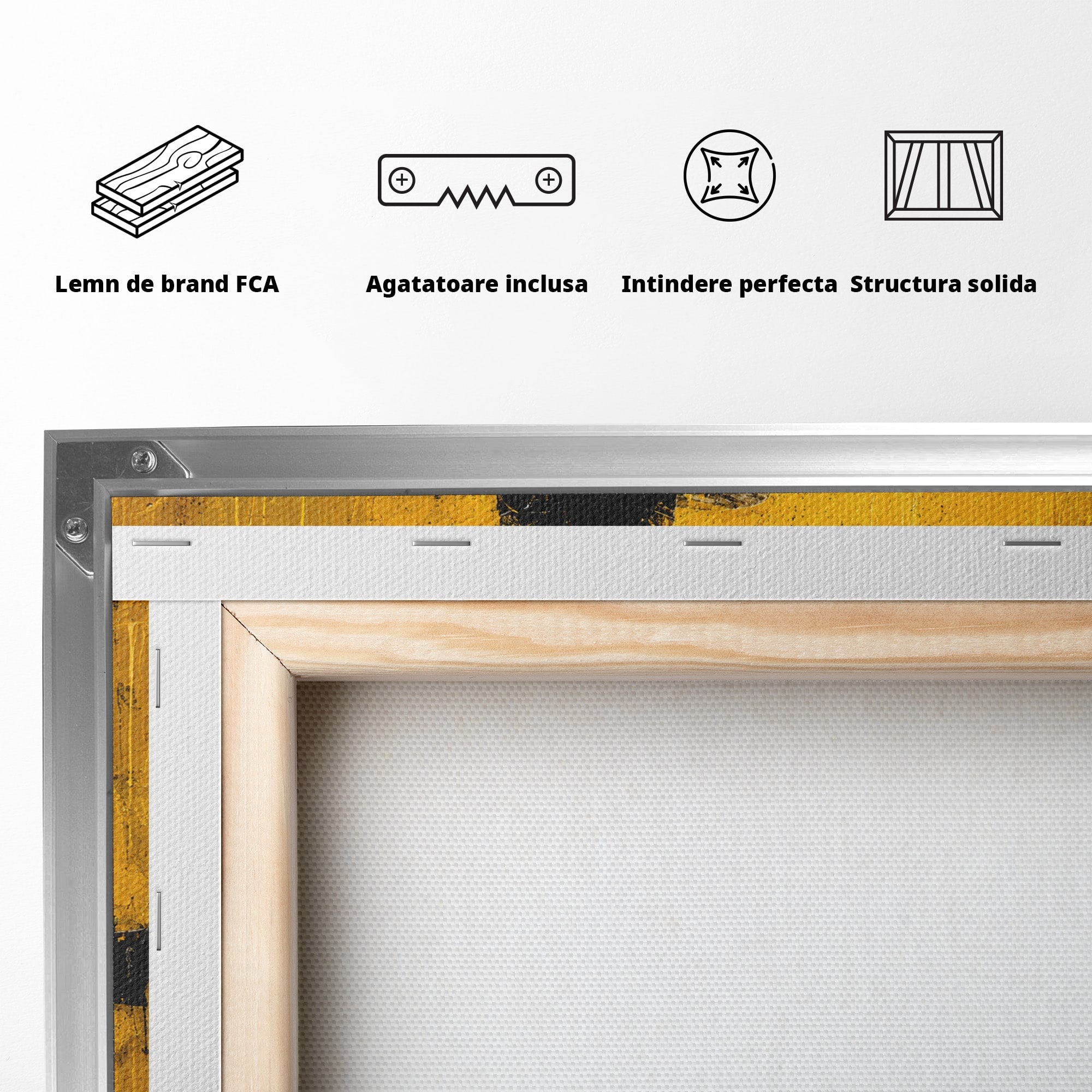 Tablou Canvas Premium LuxCanva® R1047, Chitaristul Misterios, Chitarist, Muzica, Silhouette, Living, Dormitor, Culori Vibrante