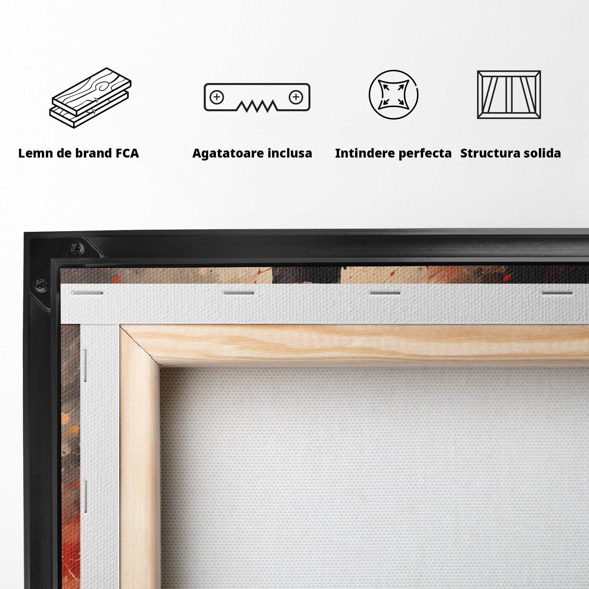 Tablou Canvas Premium LuxCanva® R1049, Chitaristul Misterios, Chitara, Muzica, Portret, Mister, Living, Culori Vibrante
