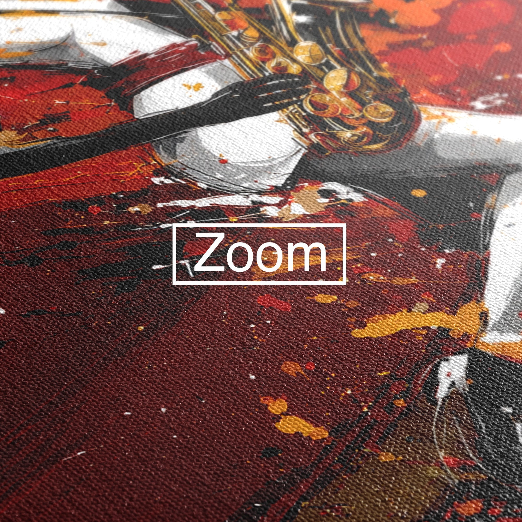 Tablou Canvas Premium LuxCanva® R1055, Saxofonistul Dinamic, Muzica, Saxofon, Arta Abstracta, Energetic, Living, Culori Vibrante