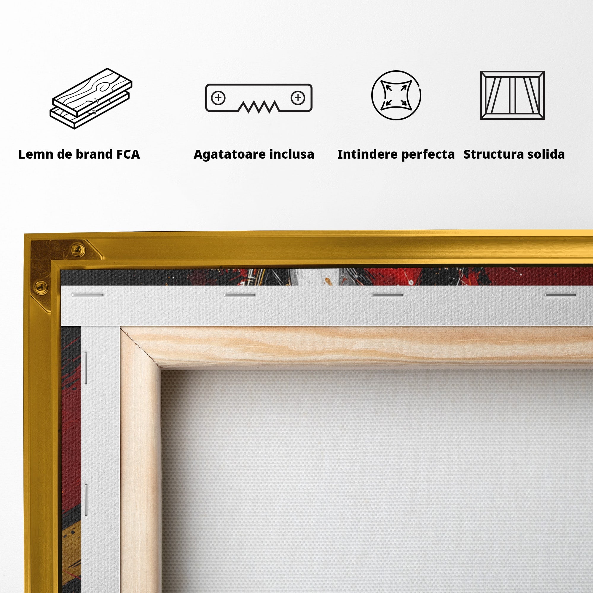 Tablou Canvas Premium LuxCanva® R1055, Saxofonistul Dinamic, Muzica, Saxofon, Arta Abstracta, Energetic, Living, Culori Vibrante