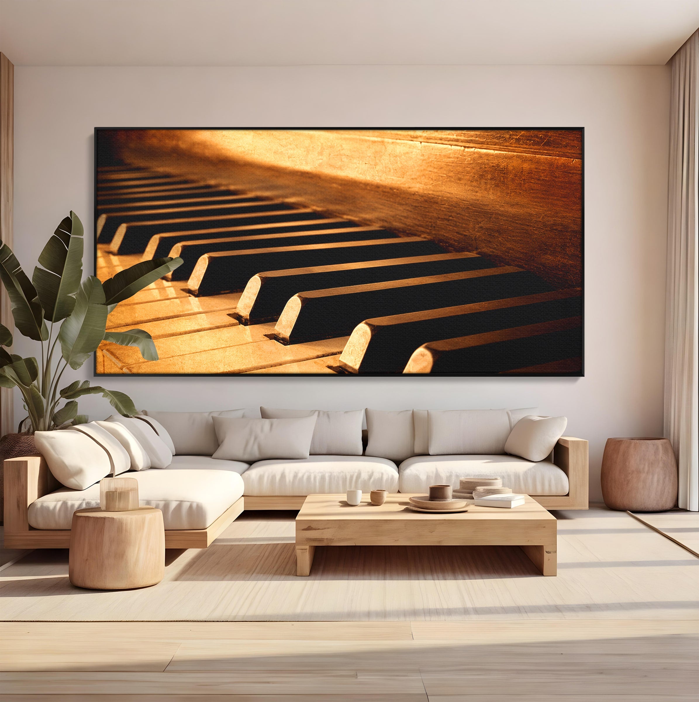 Tablou Canvas Premium LuxCanva® R1057, Pian Vintage, Pian, Muzica, Vintage, Arta, Birou, Living, Culori Vibrante