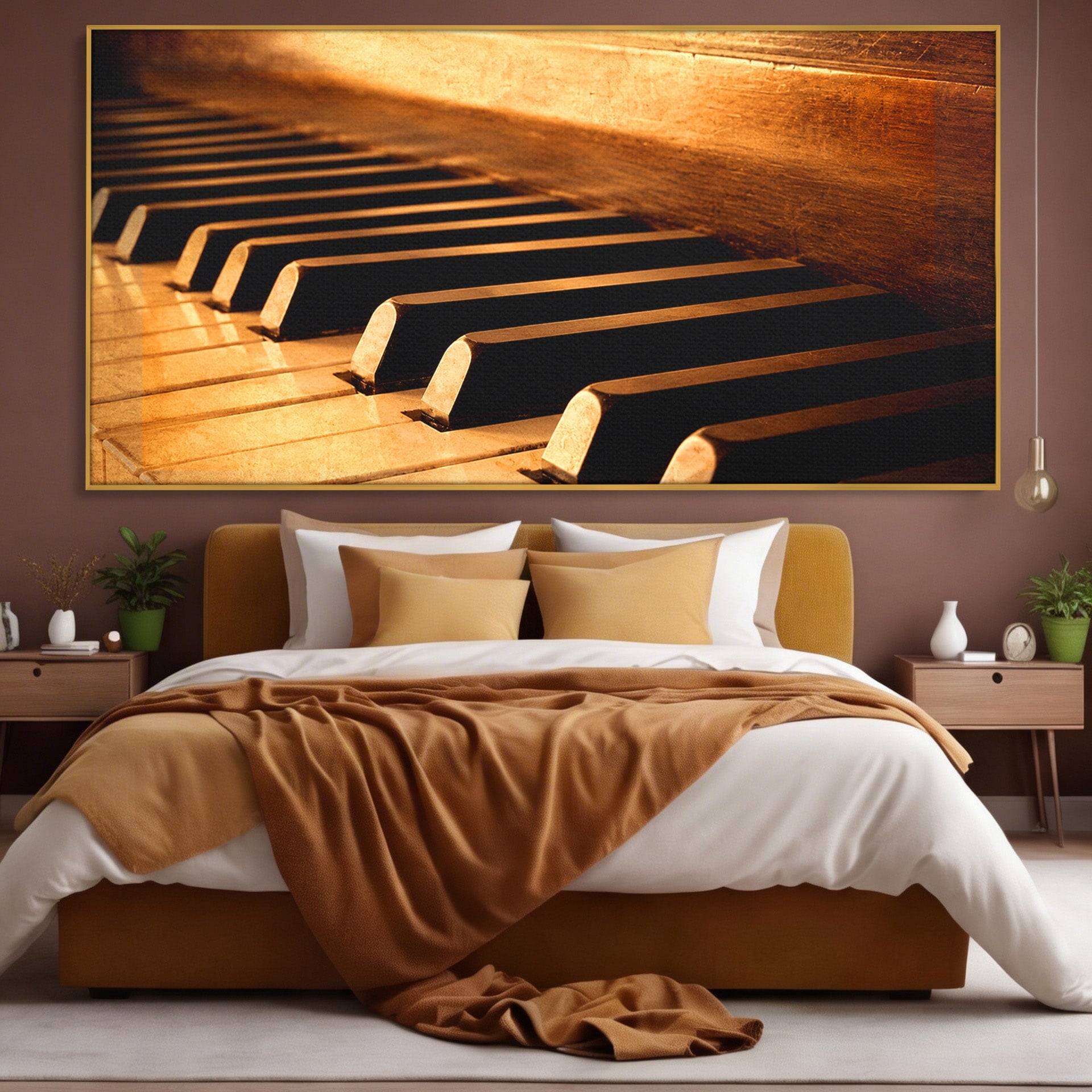 Tablou Canvas Premium LuxCanva® R1057, Pian Vintage, Pian, Muzica, Vintage, Arta, Birou, Living, Culori Vibrante