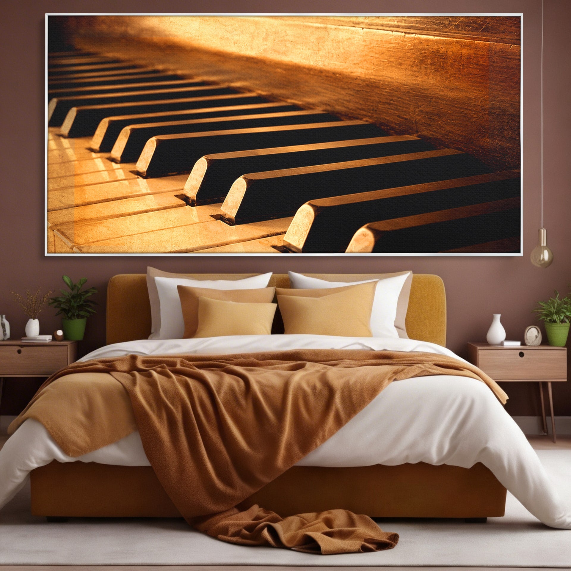 Tablou Canvas Premium LuxCanva® R1057, Pian Vintage, Pian, Muzica, Vintage, Arta, Birou, Living, Culori Vibrante