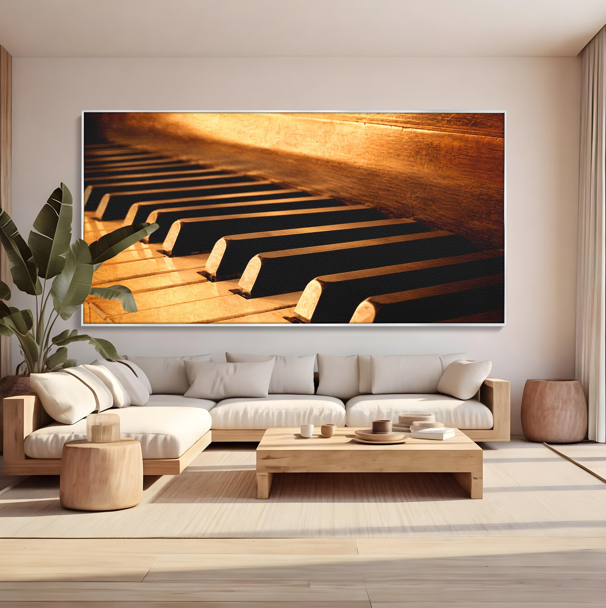 Tablou Canvas Premium LuxCanva® R1057, Pian Vintage, Pian, Muzica, Vintage, Arta, Birou, Living, Culori Vibrante