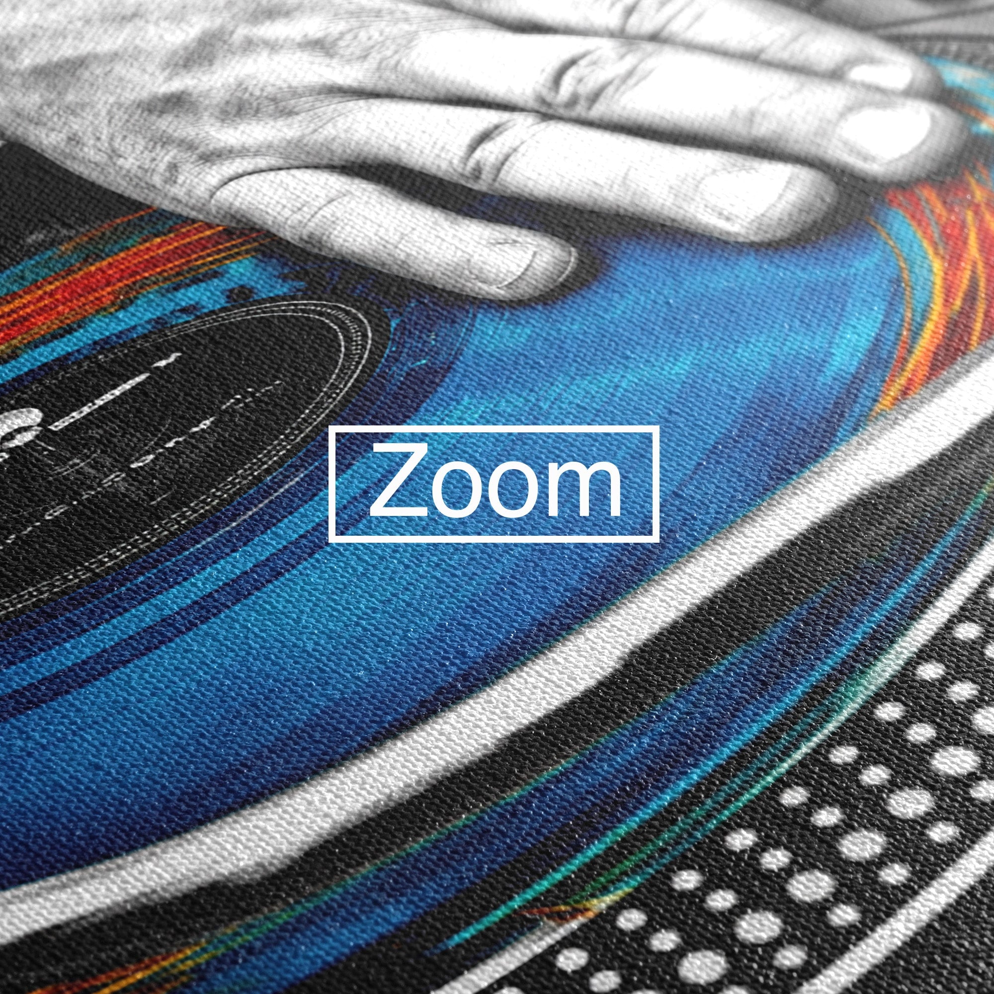 Tablou Canvas Premium LuxCanva® R1060, DJ La Platane, DJ, Muzica, Vinil, Mana, Living, Modern, Energetic, Culori Vibrante