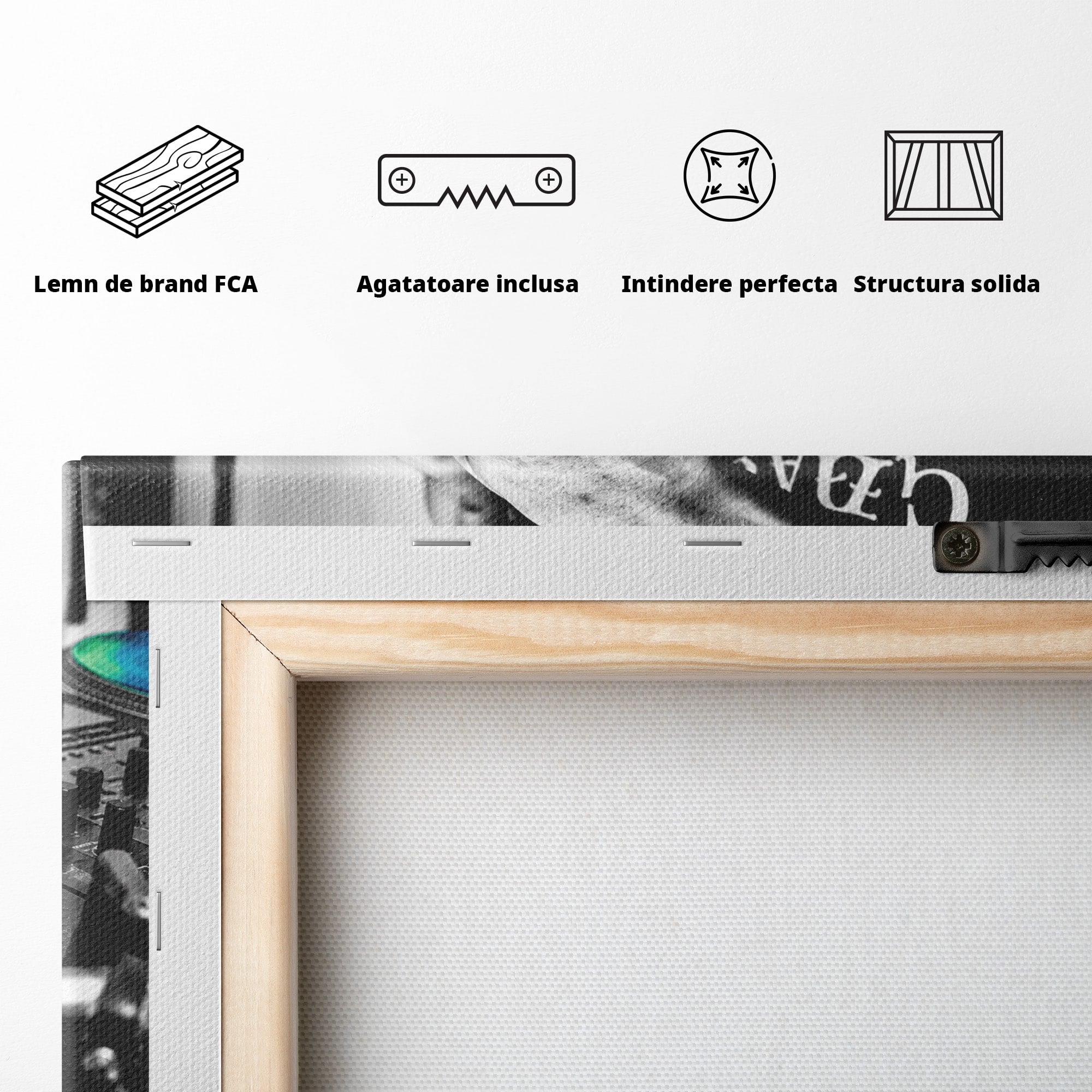 Tablou Canvas Premium LuxCanva® R1060, DJ La Platane, DJ, Muzica, Vinil, Mana, Living, Modern, Energetic, Culori Vibrante