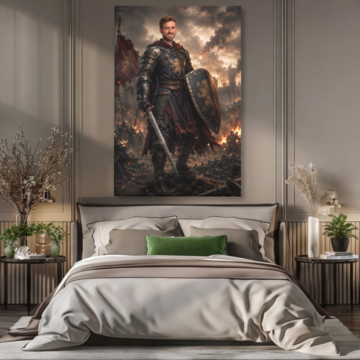 Tablou Personalizat Razboinic | Barbati | Vertical Portret
