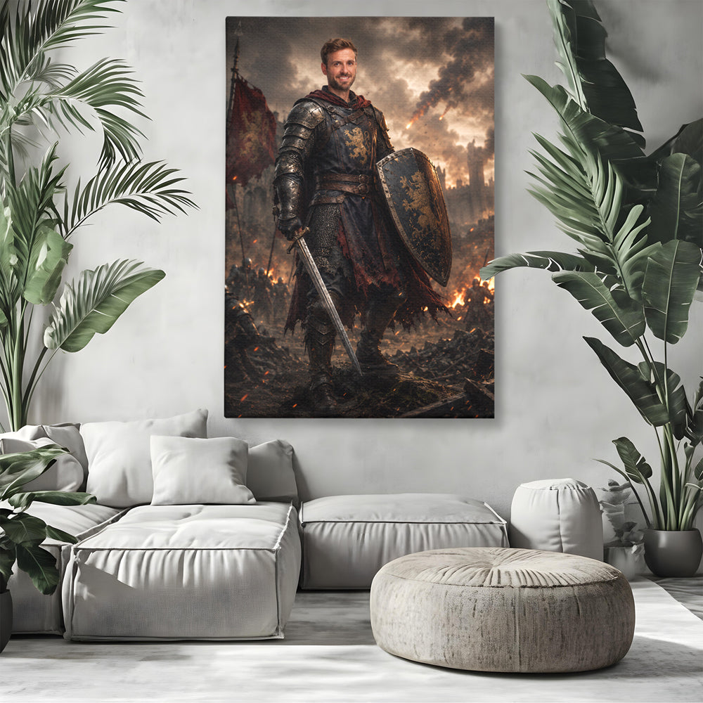 Tablou Personalizat Razboinic | Barbati | Vertical Portret