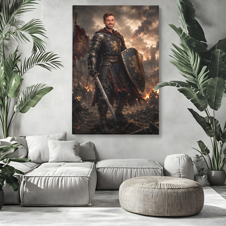 Tablou Personalizat Razboinic | Barbati | Vertical Portret