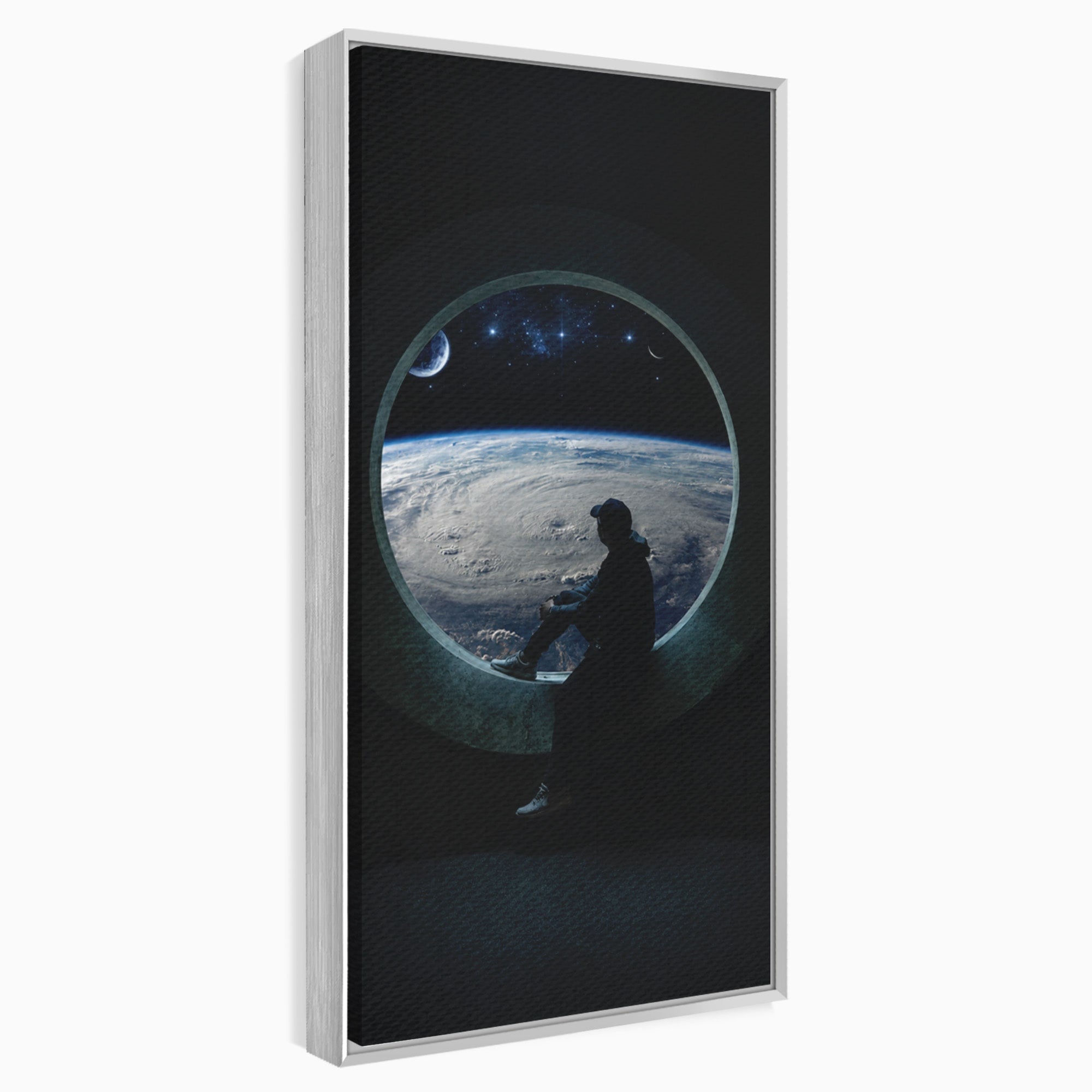 Tablou Canvas Premium LuxCanva® S1000, Privind Spre Univers, Univers, Spatiu, Astronomie, Contemplare, Dormitor, Culori Vibrante