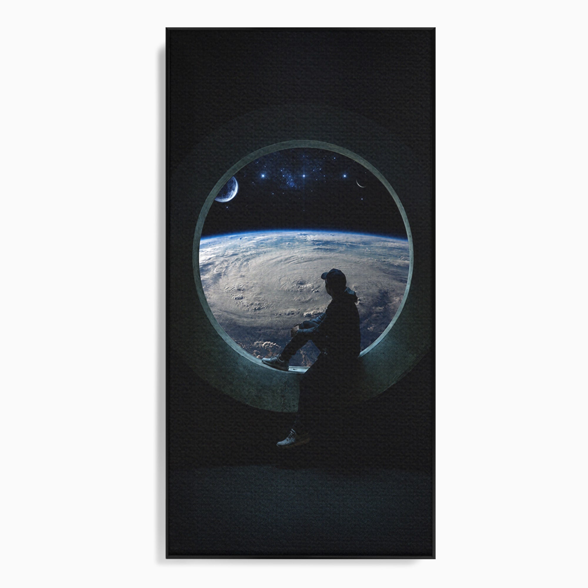 Tablou Canvas Premium LuxCanva® S1000, Privind Spre Univers, Univers, Spatiu, Astronomie, Contemplare, Dormitor, Culori Vibrante