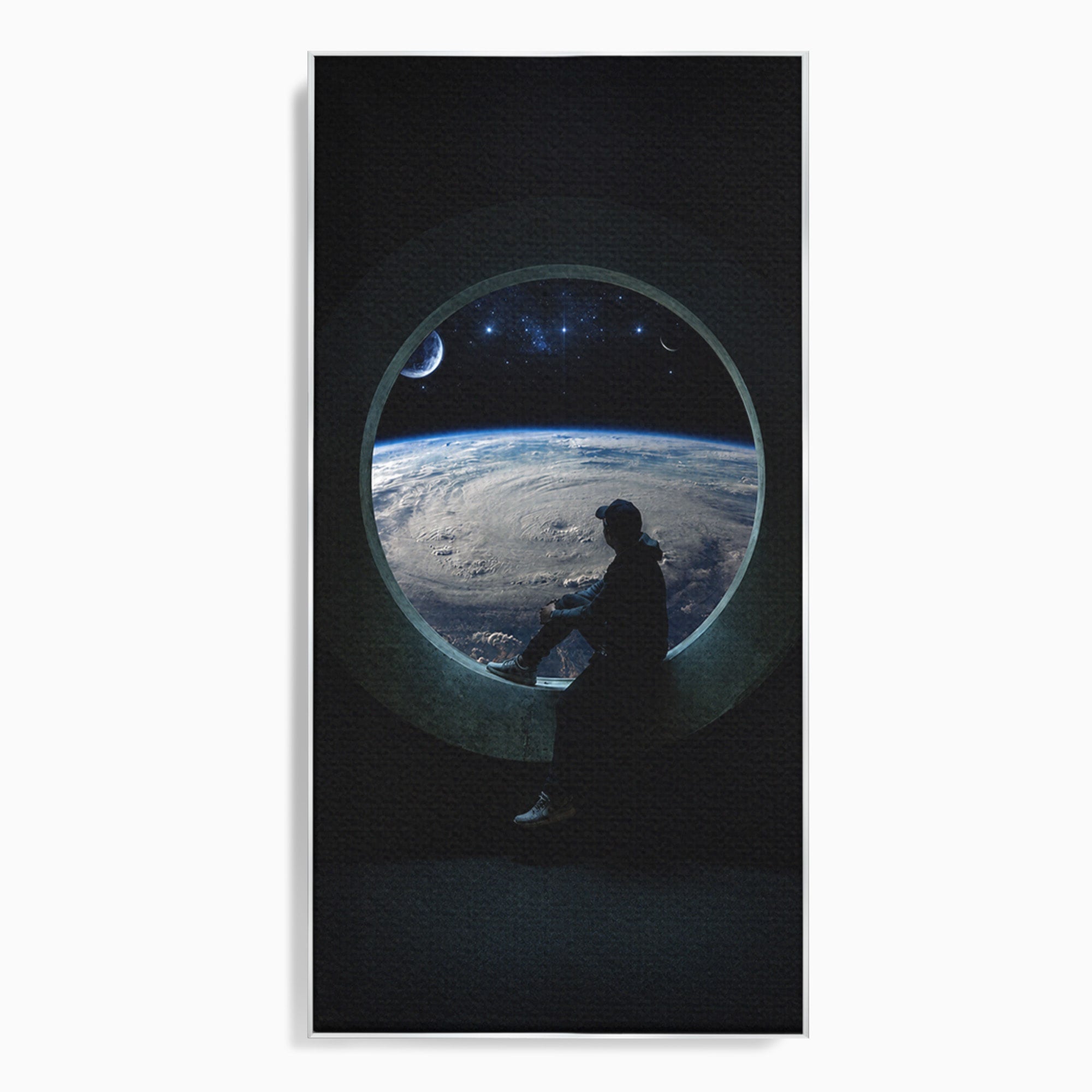 Tablou Canvas Premium LuxCanva® S1000, Privind Spre Univers, Univers, Spatiu, Astronomie, Contemplare, Dormitor, Culori Vibrante