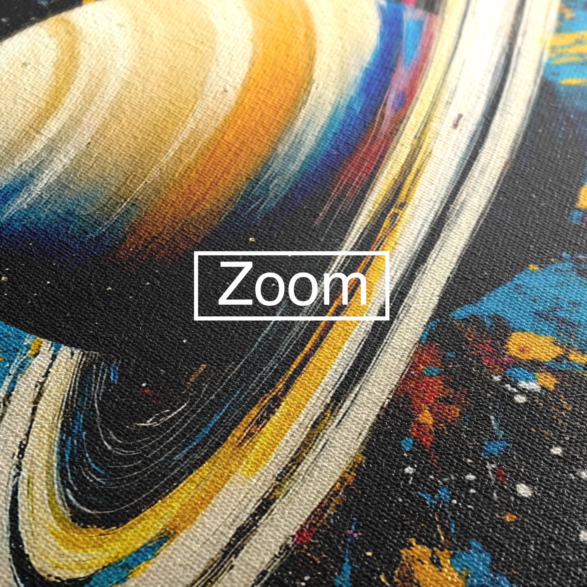 Tablou Canvas Premium LuxCanva® S1001, Inelul Cosmic, Planeta, Spatiu, Abstract, Univers, Living, Culori Vibrante
