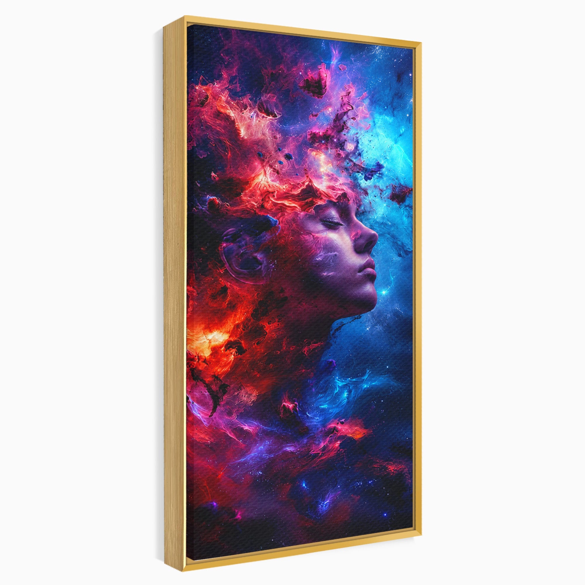 Tablou Canvas Premium LuxCanva® S1005, Vis Cosmic, Portret, Abstract, Spatiu, Fantezie, Dormitor, Culori Vibrante