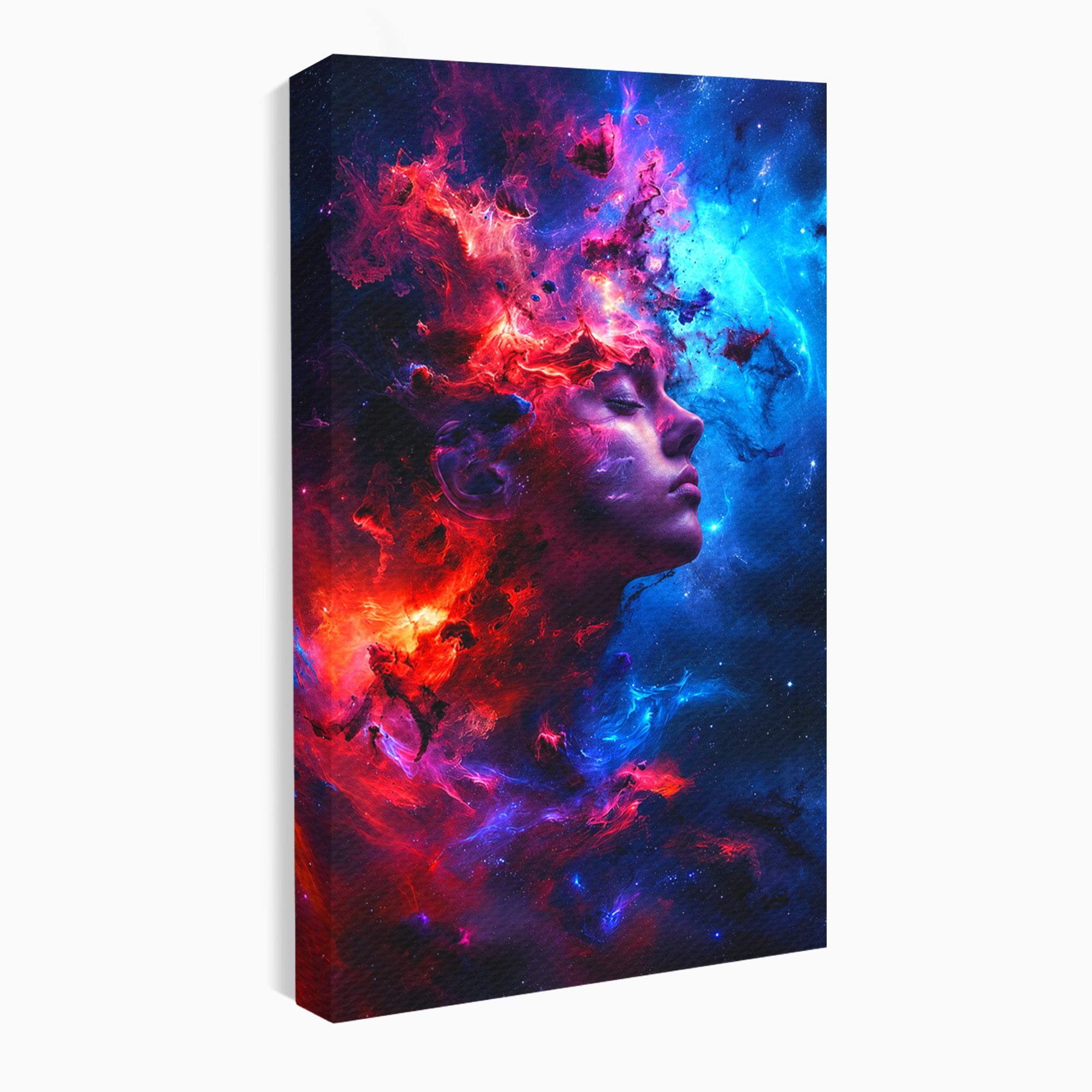 Tablou Canvas Premium LuxCanva® S1005, Vis Cosmic, Portret, Abstract, Spatiu, Fantezie, Dormitor, Culori Vibrante