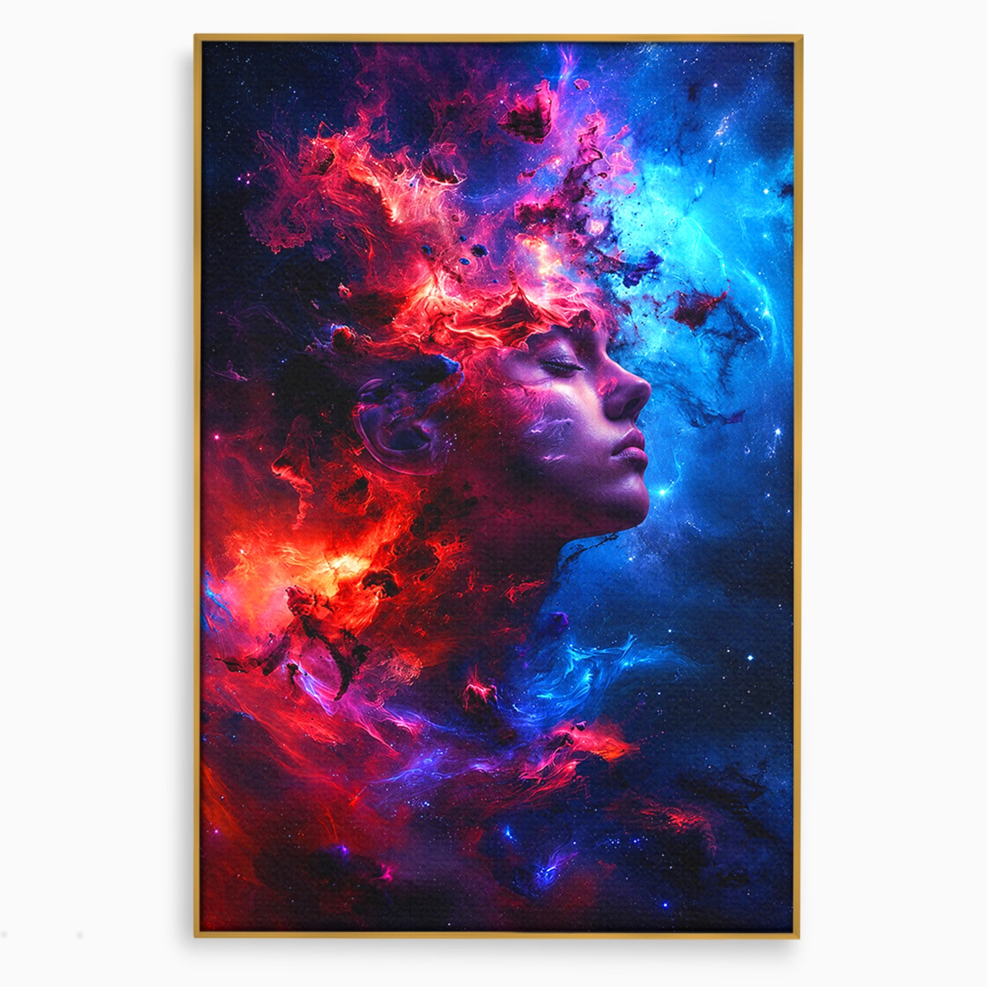 Tablou Canvas Premium LuxCanva® S1005, Vis Cosmic, Portret, Abstract, Spatiu, Fantezie, Dormitor, Culori Vibrante