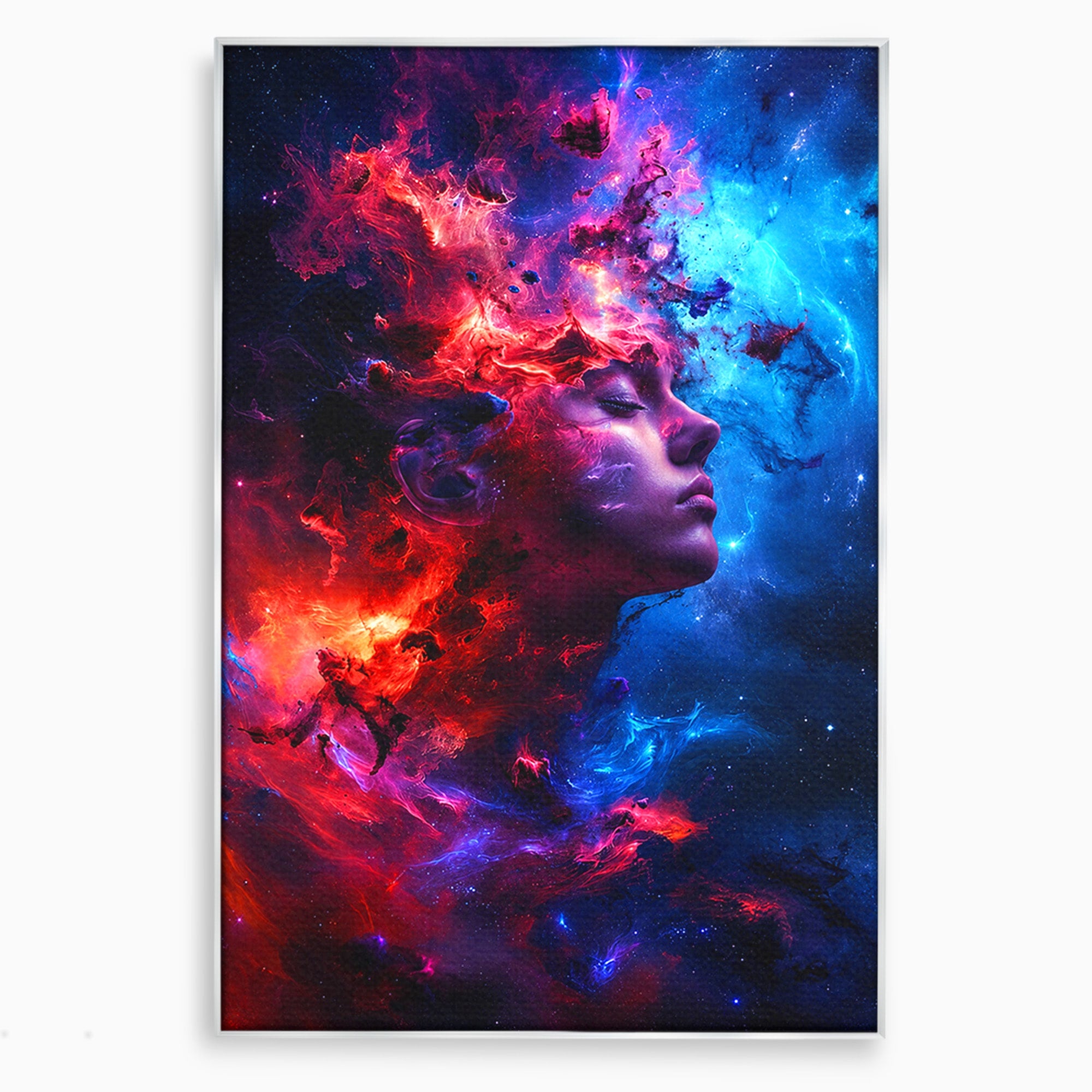 Tablou Canvas Premium LuxCanva® S1005, Vis Cosmic, Portret, Abstract, Spatiu, Fantezie, Dormitor, Culori Vibrante