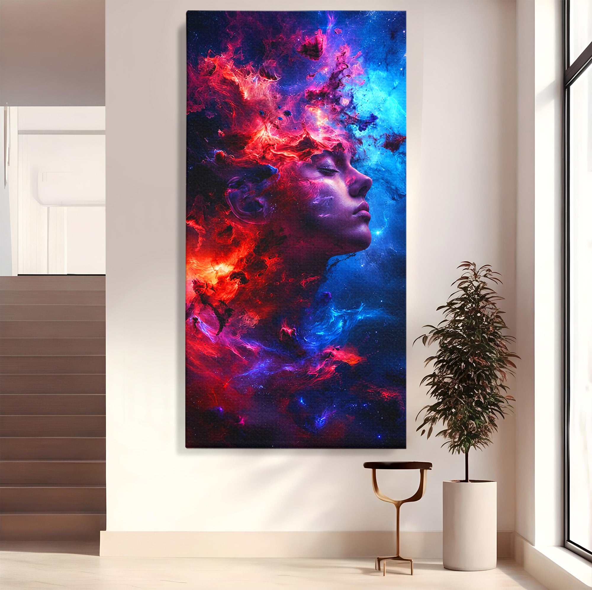 Tablou Canvas Premium LuxCanva® S1005, Vis Cosmic, Portret, Abstract, Spatiu, Fantezie, Dormitor, Culori Vibrante