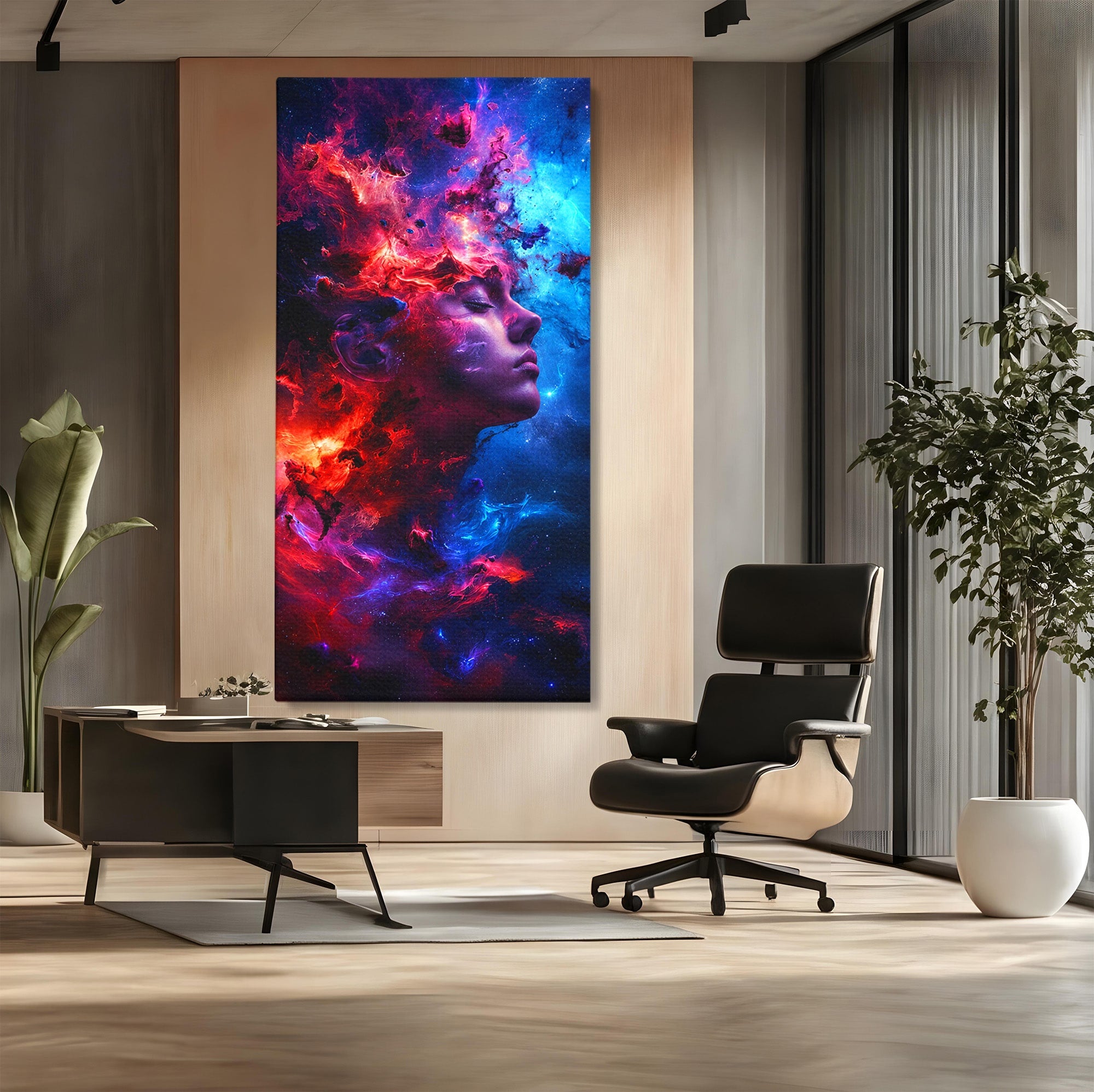 Tablou Canvas Premium LuxCanva® S1005, Vis Cosmic, Portret, Abstract, Spatiu, Fantezie, Dormitor, Culori Vibrante