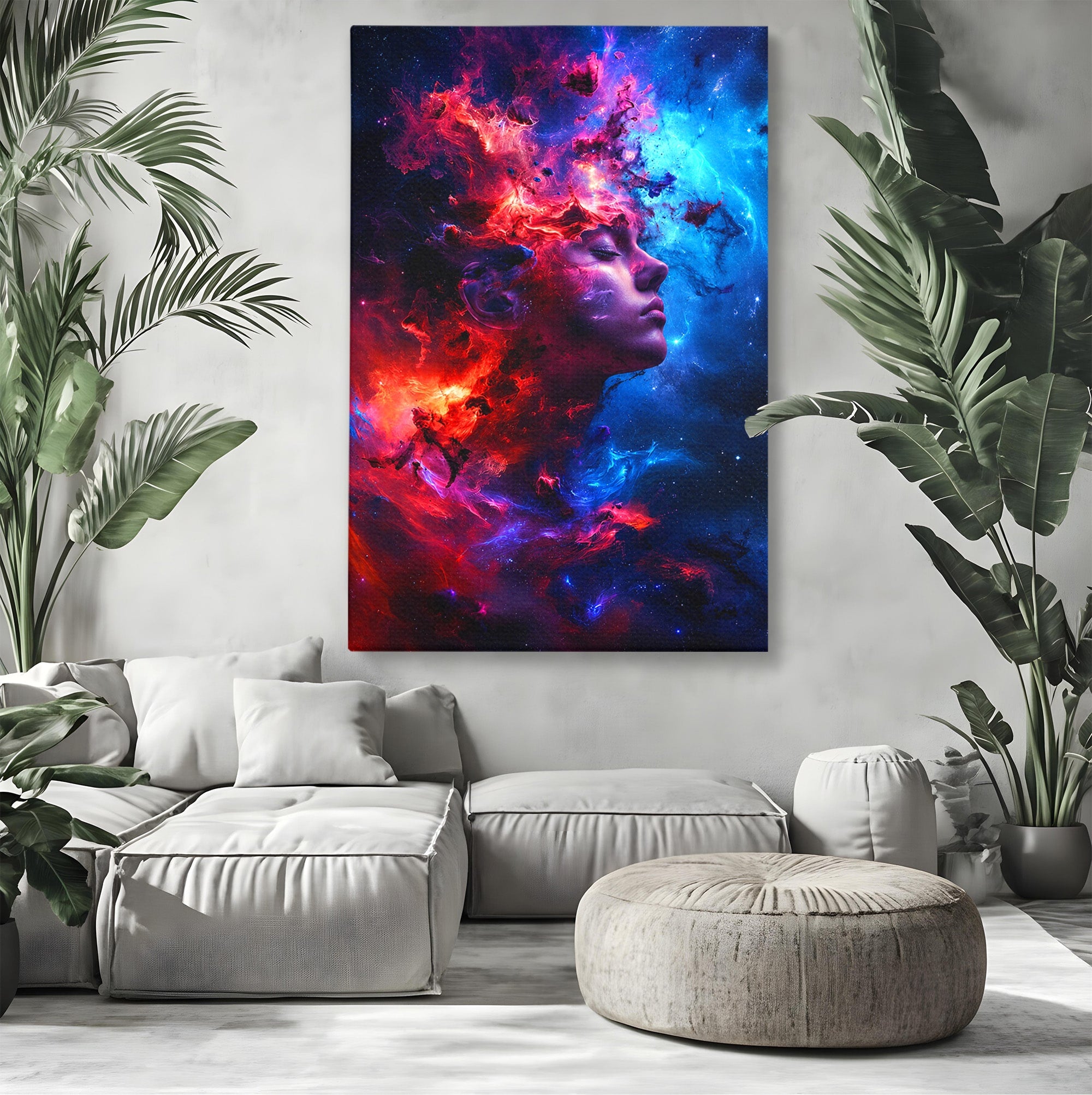 Tablou Canvas Premium LuxCanva® S1005, Vis Cosmic, Portret, Abstract, Spatiu, Fantezie, Dormitor, Culori Vibrante
