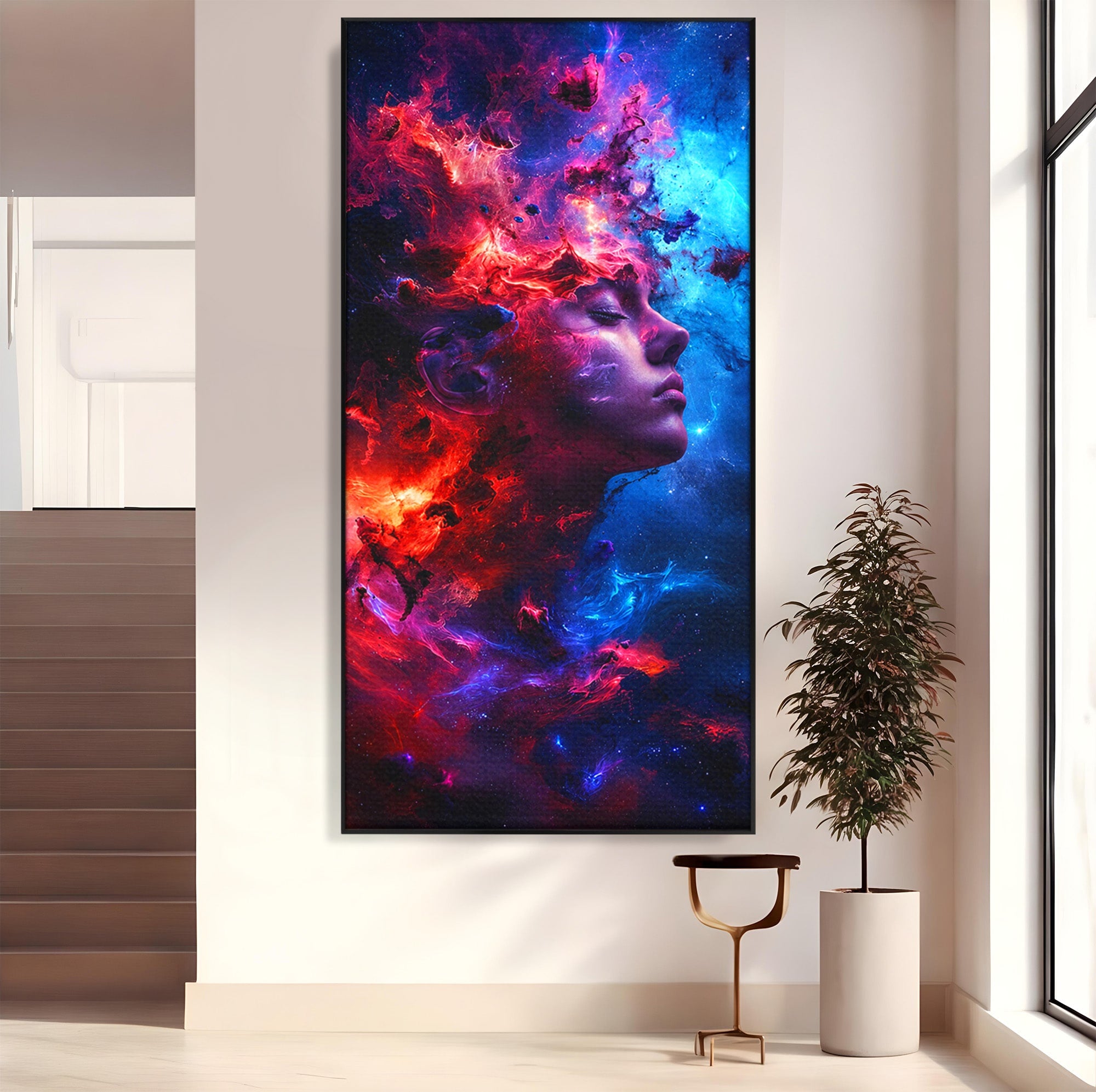 Tablou Canvas Premium LuxCanva® S1005, Vis Cosmic, Portret, Abstract, Spatiu, Fantezie, Dormitor, Culori Vibrante