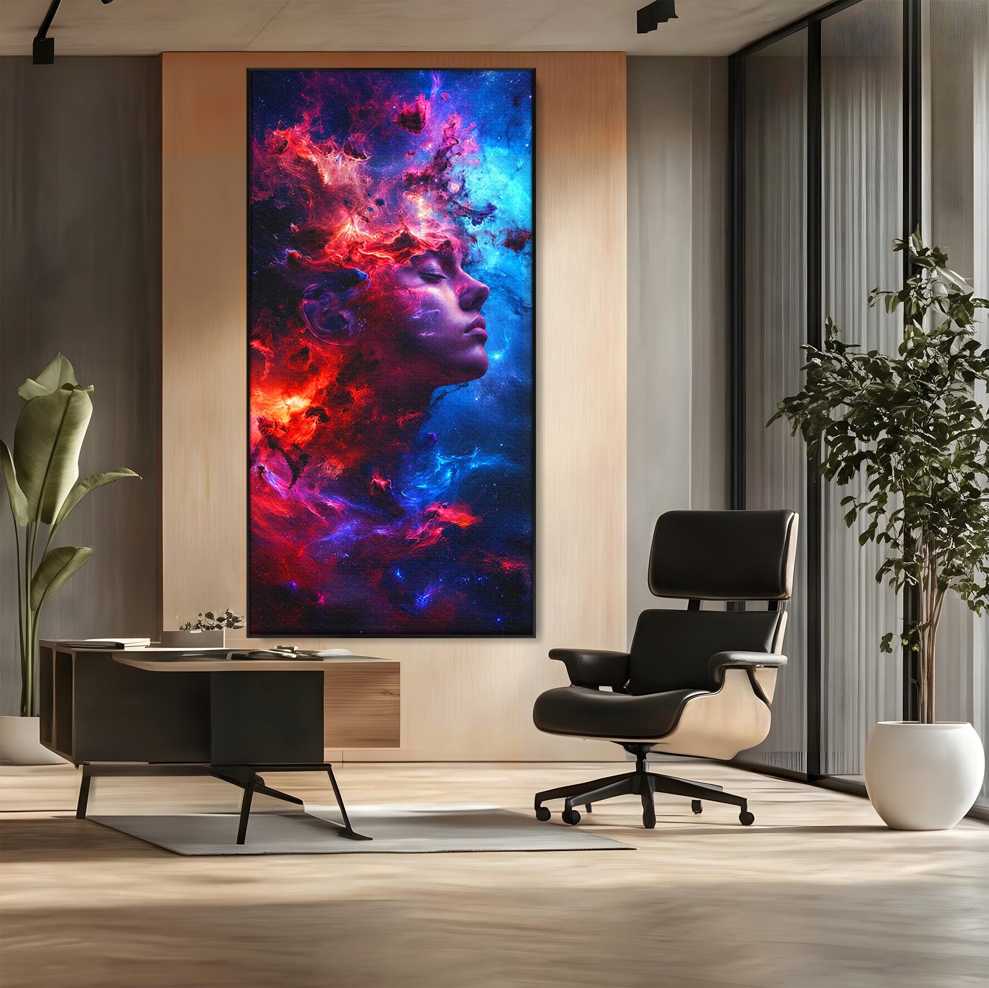 Tablou Canvas Premium LuxCanva® S1005, Vis Cosmic, Portret, Abstract, Spatiu, Fantezie, Dormitor, Culori Vibrante