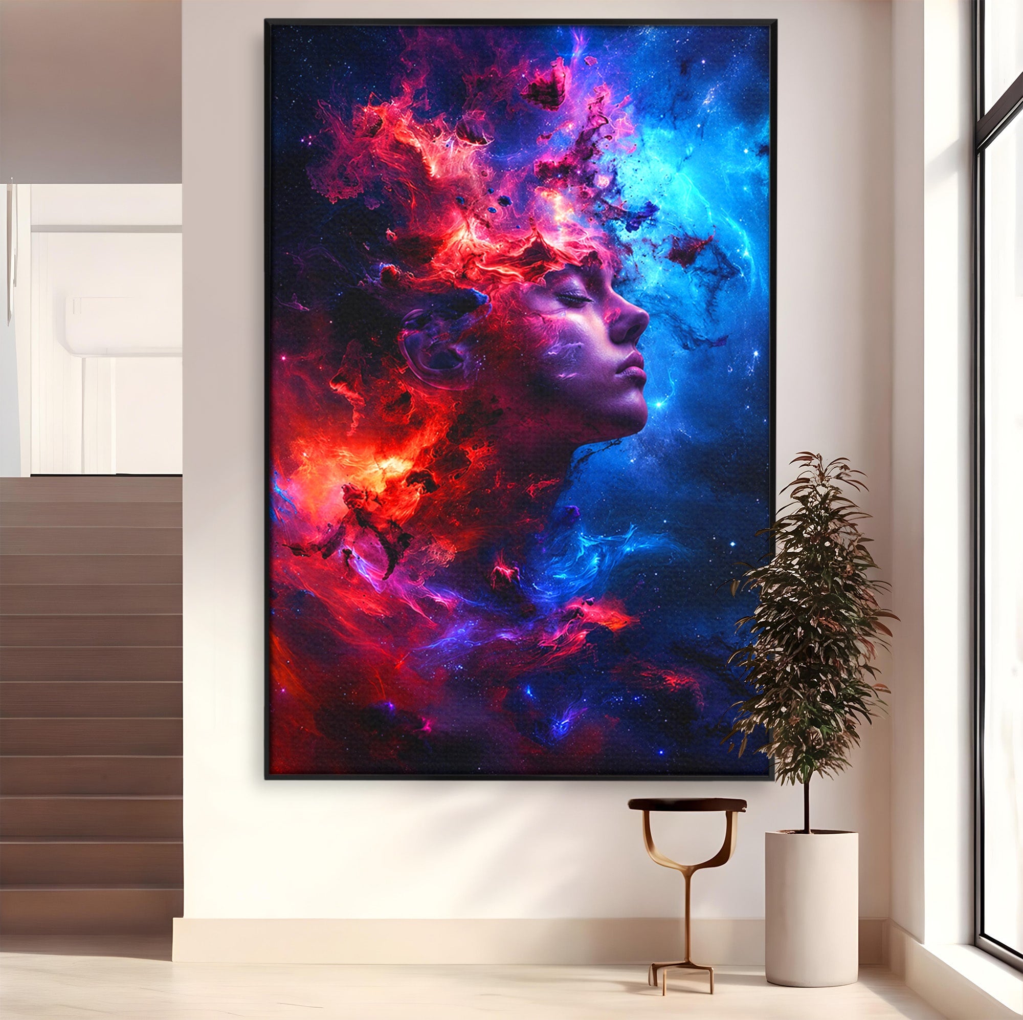 Tablou Canvas Premium LuxCanva® S1005, Vis Cosmic, Portret, Abstract, Spatiu, Fantezie, Dormitor, Culori Vibrante