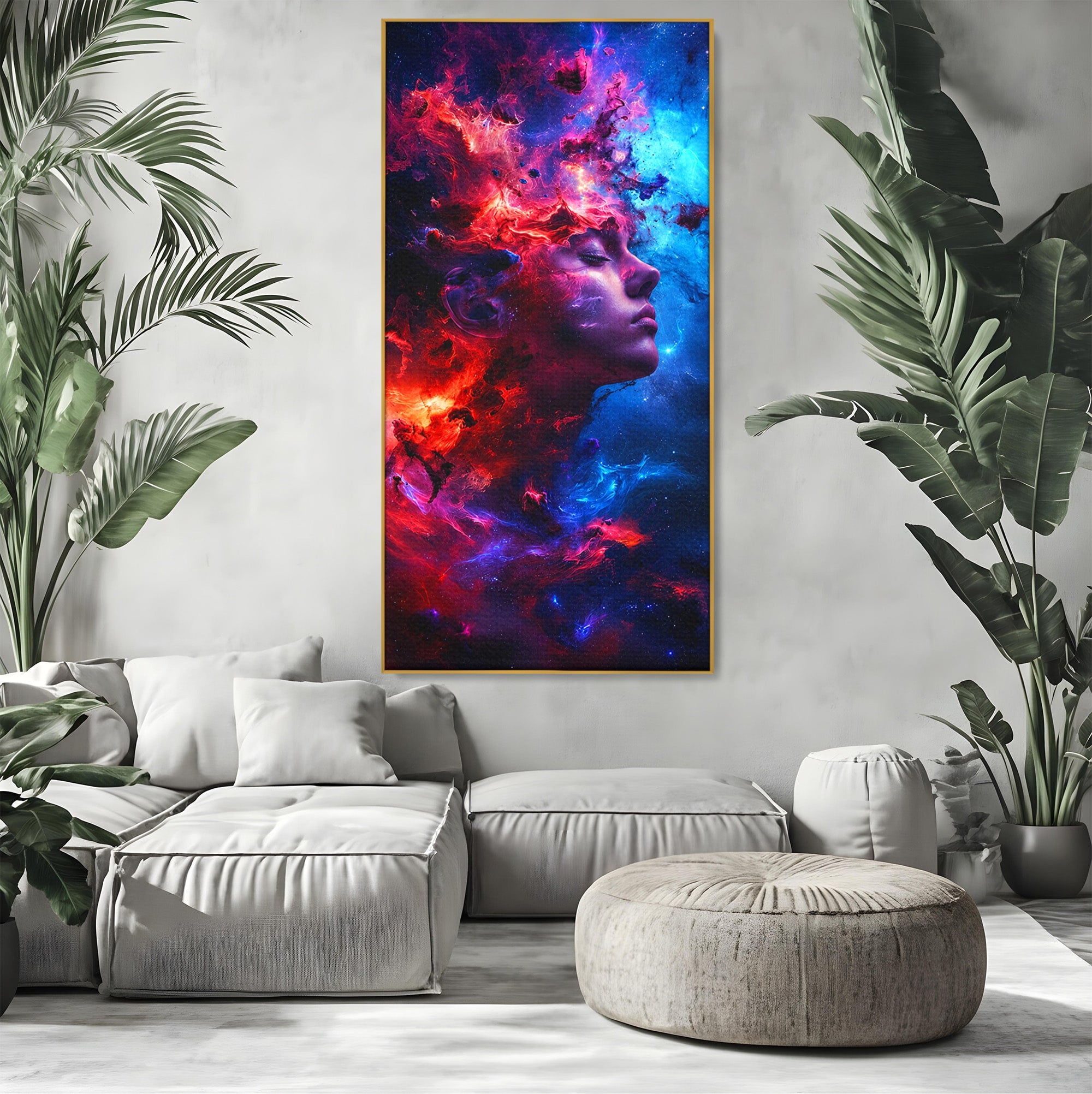 Tablou Canvas Premium LuxCanva® S1005, Vis Cosmic, Portret, Abstract, Spatiu, Fantezie, Dormitor, Culori Vibrante