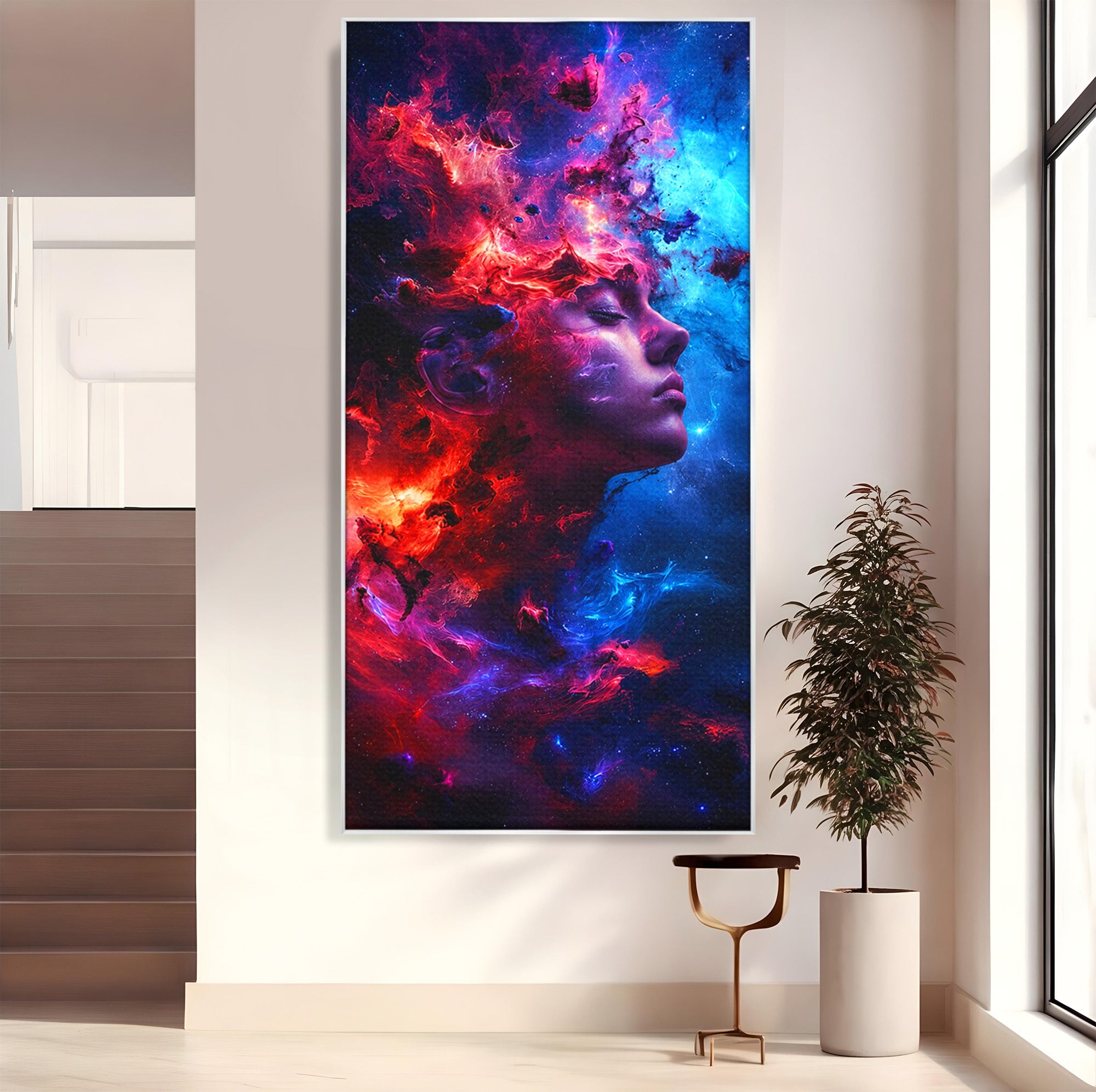 Tablou Canvas Premium LuxCanva® S1005, Vis Cosmic, Portret, Abstract, Spatiu, Fantezie, Dormitor, Culori Vibrante