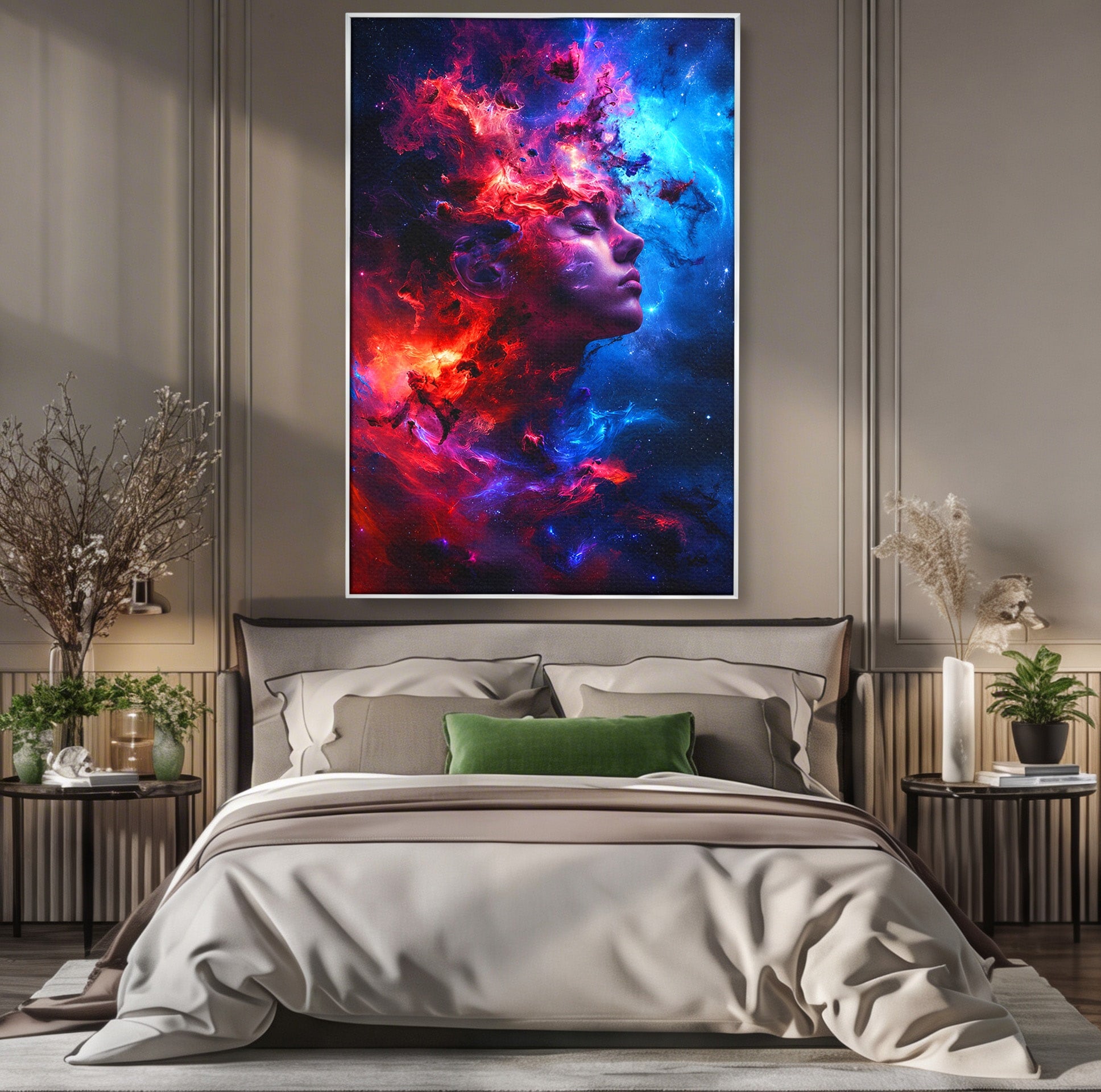 Tablou Canvas Premium LuxCanva® S1005, Vis Cosmic, Portret, Abstract, Spatiu, Fantezie, Dormitor, Culori Vibrante