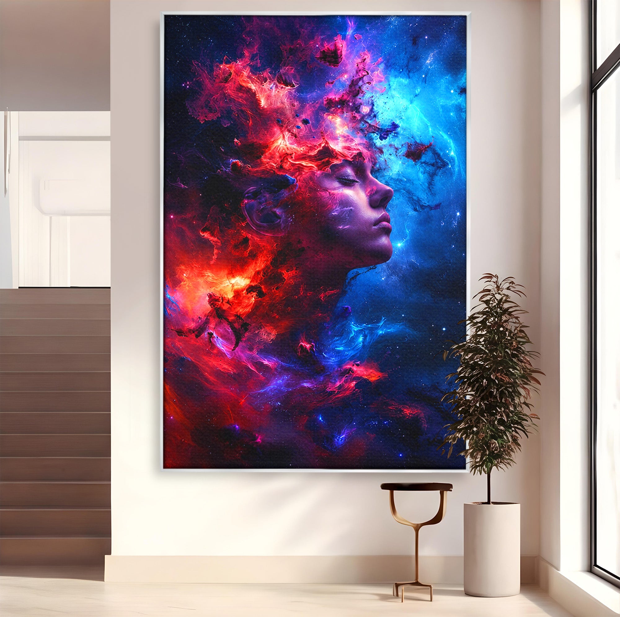 Tablou Canvas Premium LuxCanva® S1005, Vis Cosmic, Portret, Abstract, Spatiu, Fantezie, Dormitor, Culori Vibrante